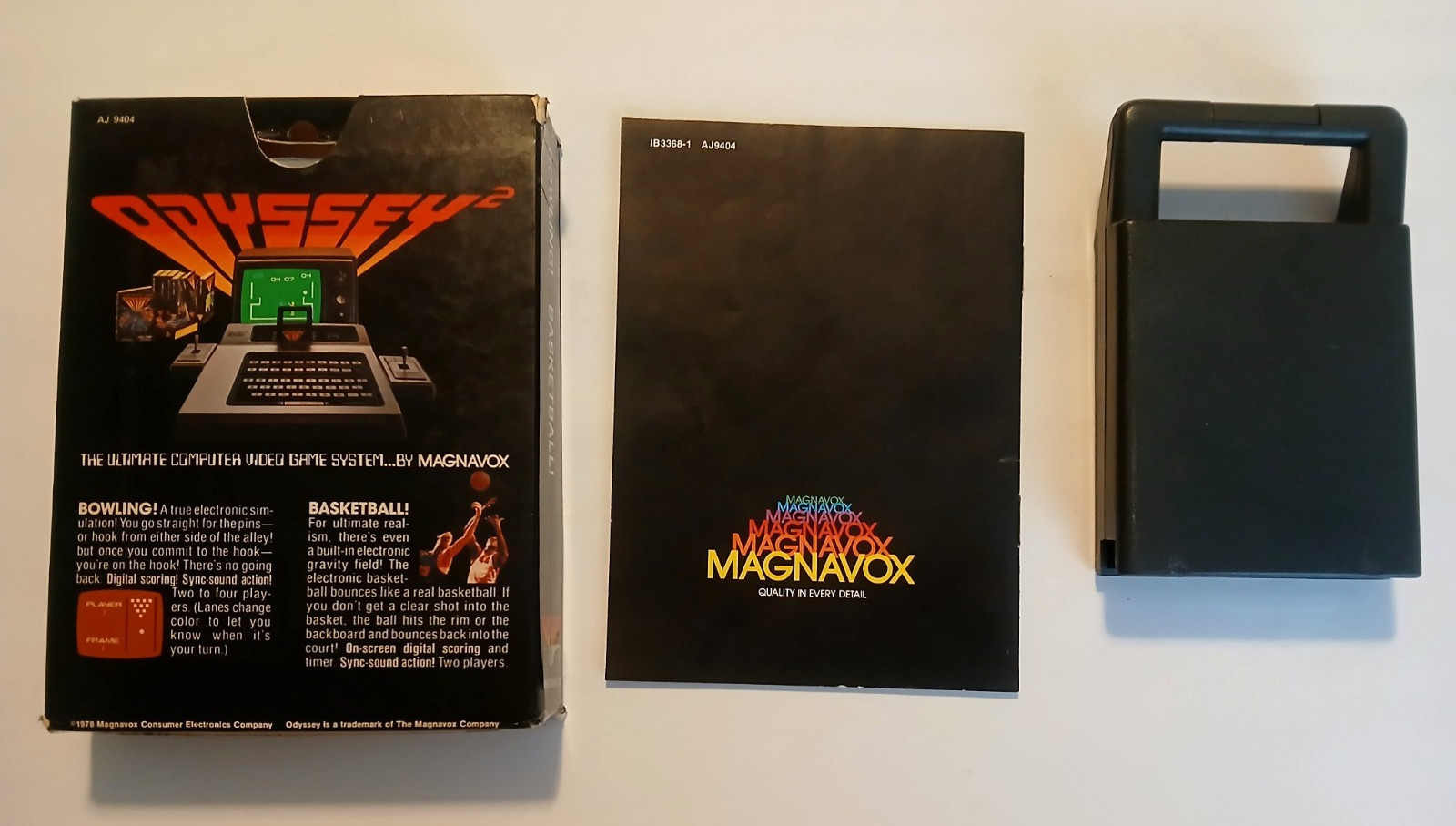 Bowling Basketball! CIB Complete in Box w Manual Magnavox Odyssey 2 Tested Works