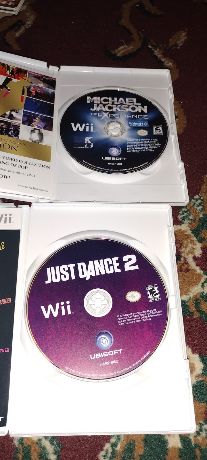 MICHAEL JACKSON THE EXPERIENCE & JUST DANCE 2 NINTENDO WII GAME SYSTEM CONSOLE