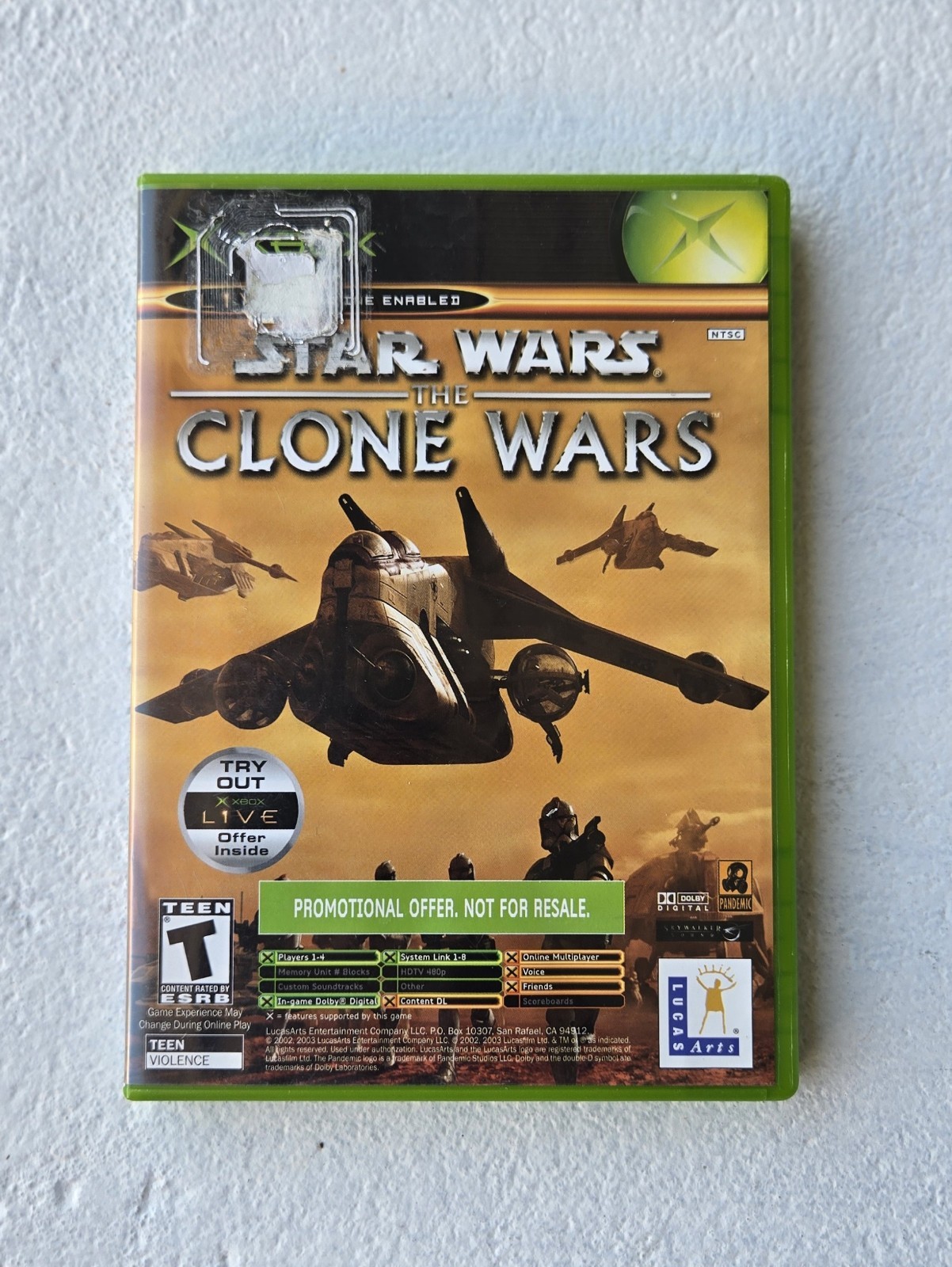Star Wars: The Clone Wars / Tetris Worlds (Xbox, 2003) Video Game Pre-owned.