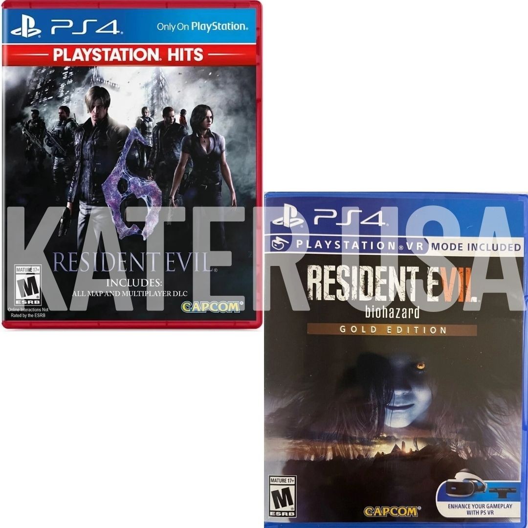 Resident Evil 6 (PH) + RE 7: Biohazard Gold Edition PS4 Brand New Bundle