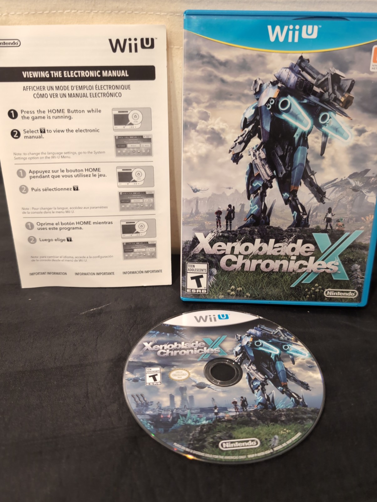 Xenoblade Chronicles X Nintendo Wii U Complete