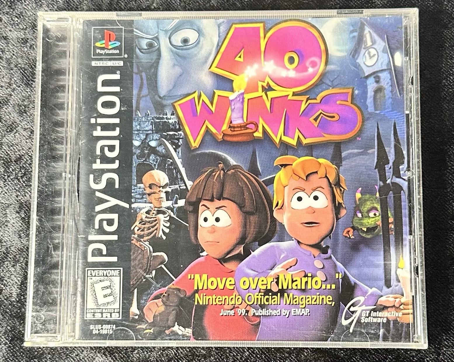 40 Winks (Sony PlayStation 1, 1999) PS1 W/Manual