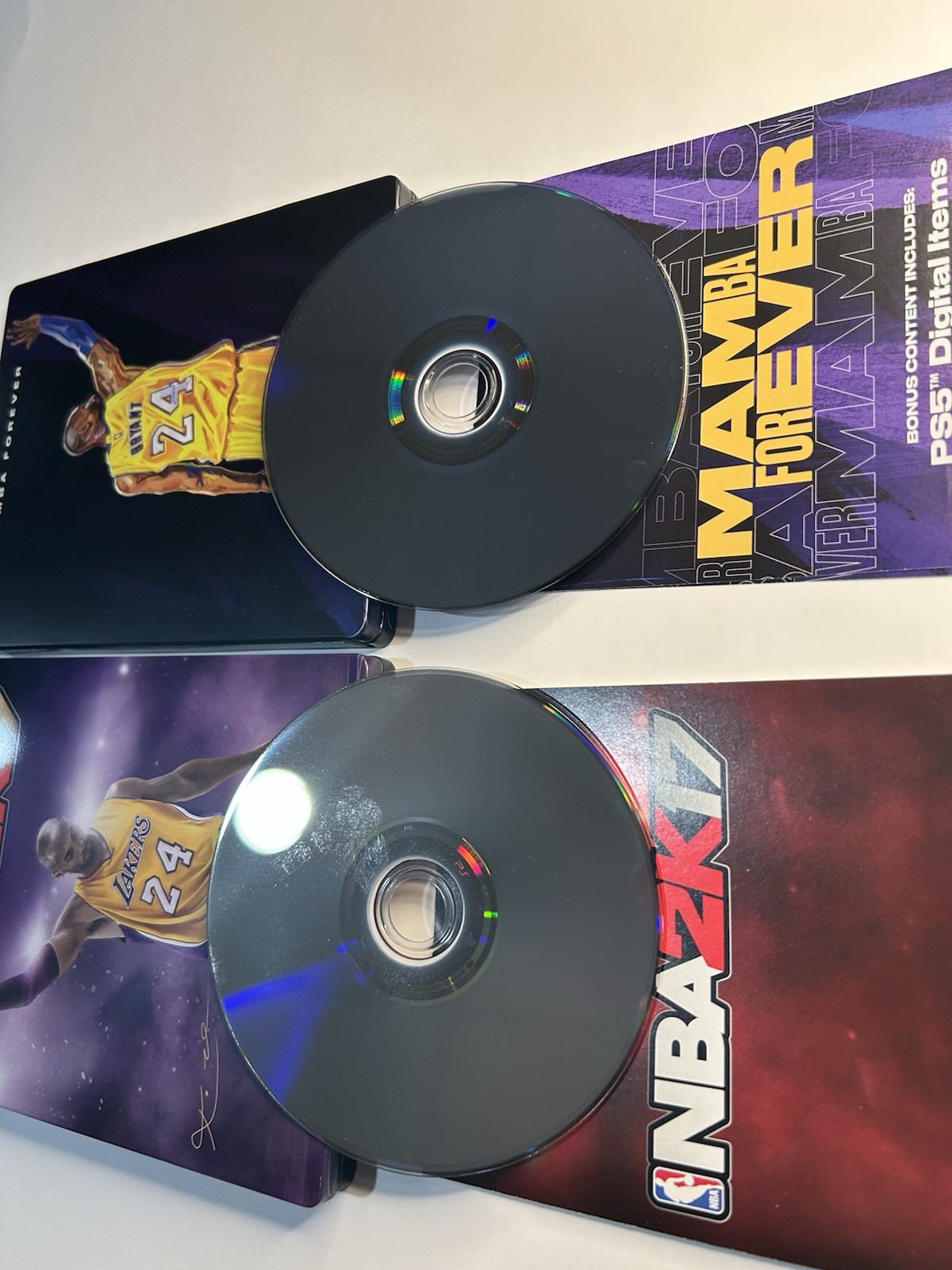 NBA 2K Kobe Bryant Edition Game Bundle Lot w/ Steelbook – 2K17, 2K21, 2K24
