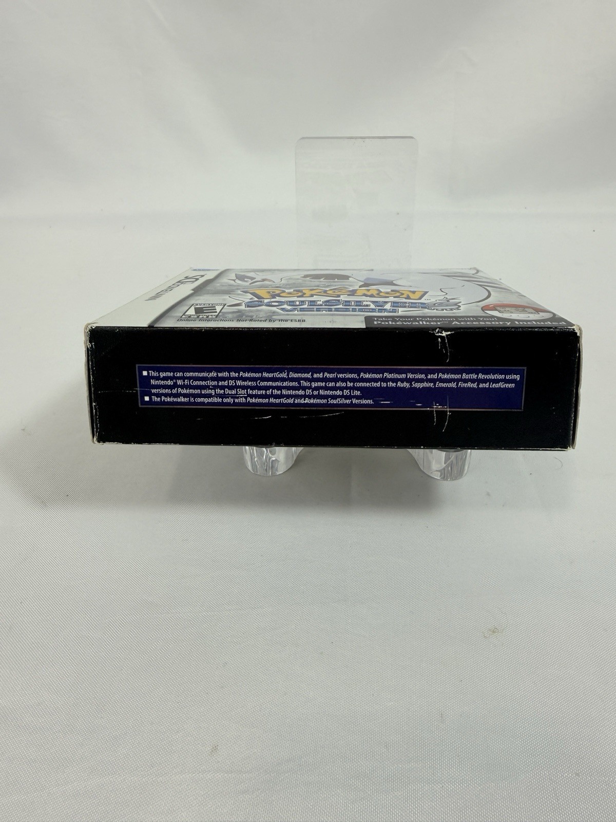 Pokemon SoulSilver Version DS Complete Big Box With Pokewalker Authentic Tested!