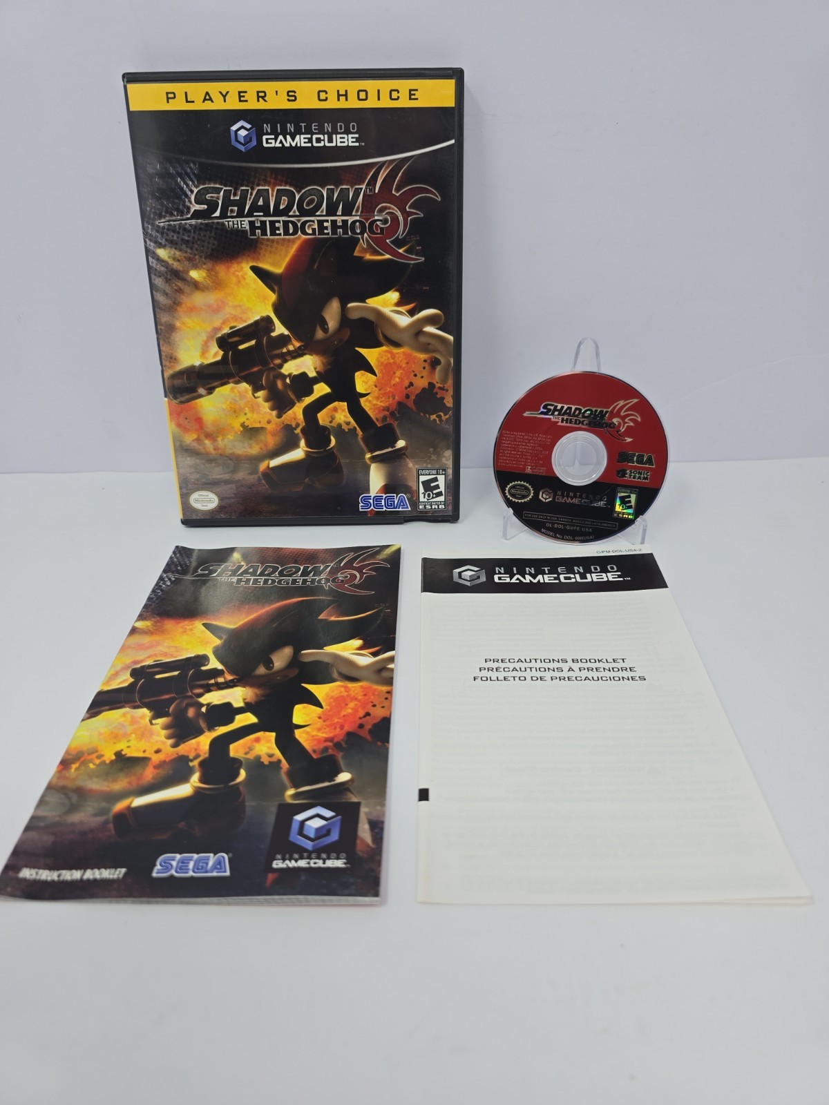 Shadow the Hedgehog (Nintendo GameCube 2005) Player’s Choice CIB W Manual TESTED
