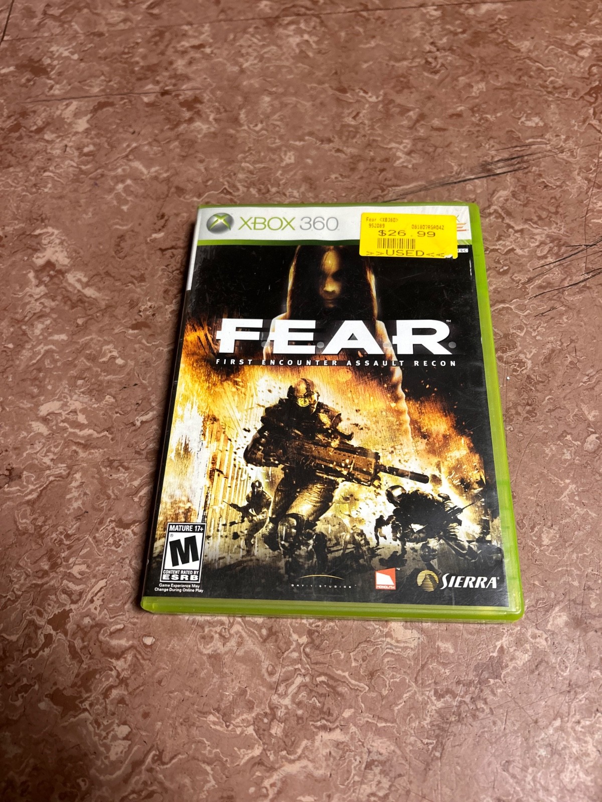 F.E.A.R.: First Encounter Assault Recon (Microsoft Xbox 360, 2006) CIB