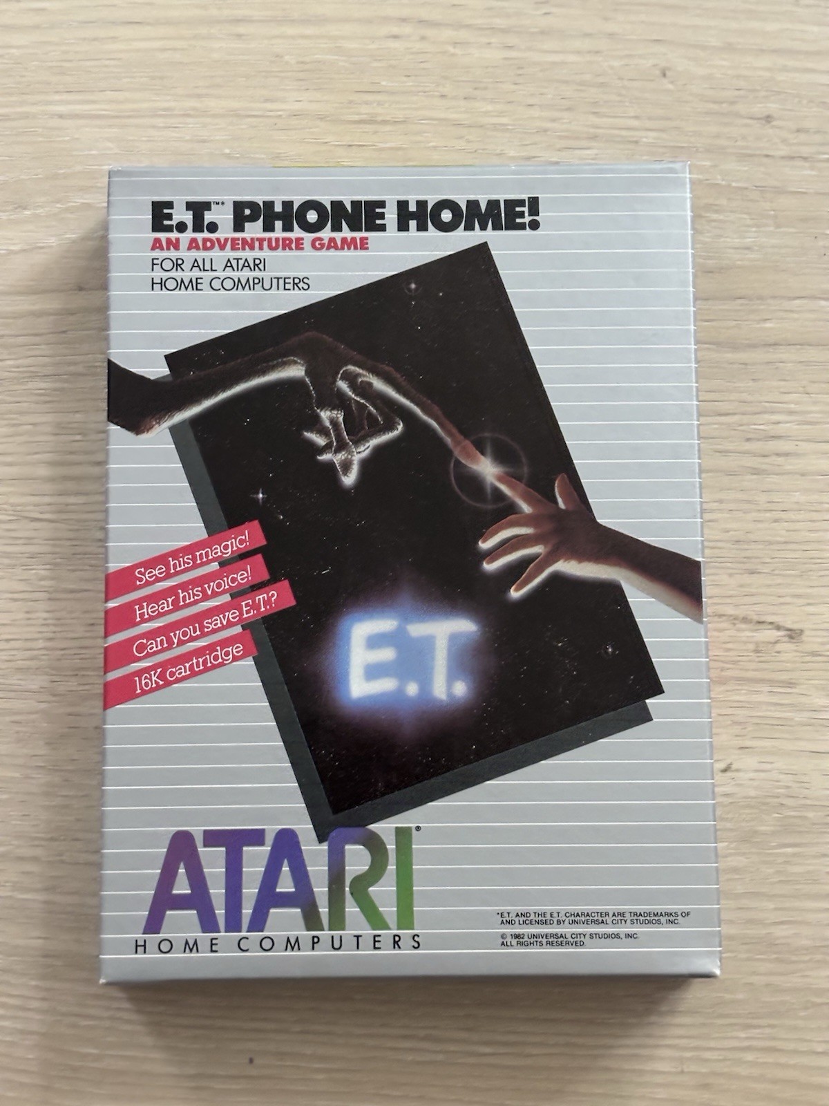 NEW Vintage E.T. Phone Home Atari Computer Game Atari 400/800XL/XE 1982
