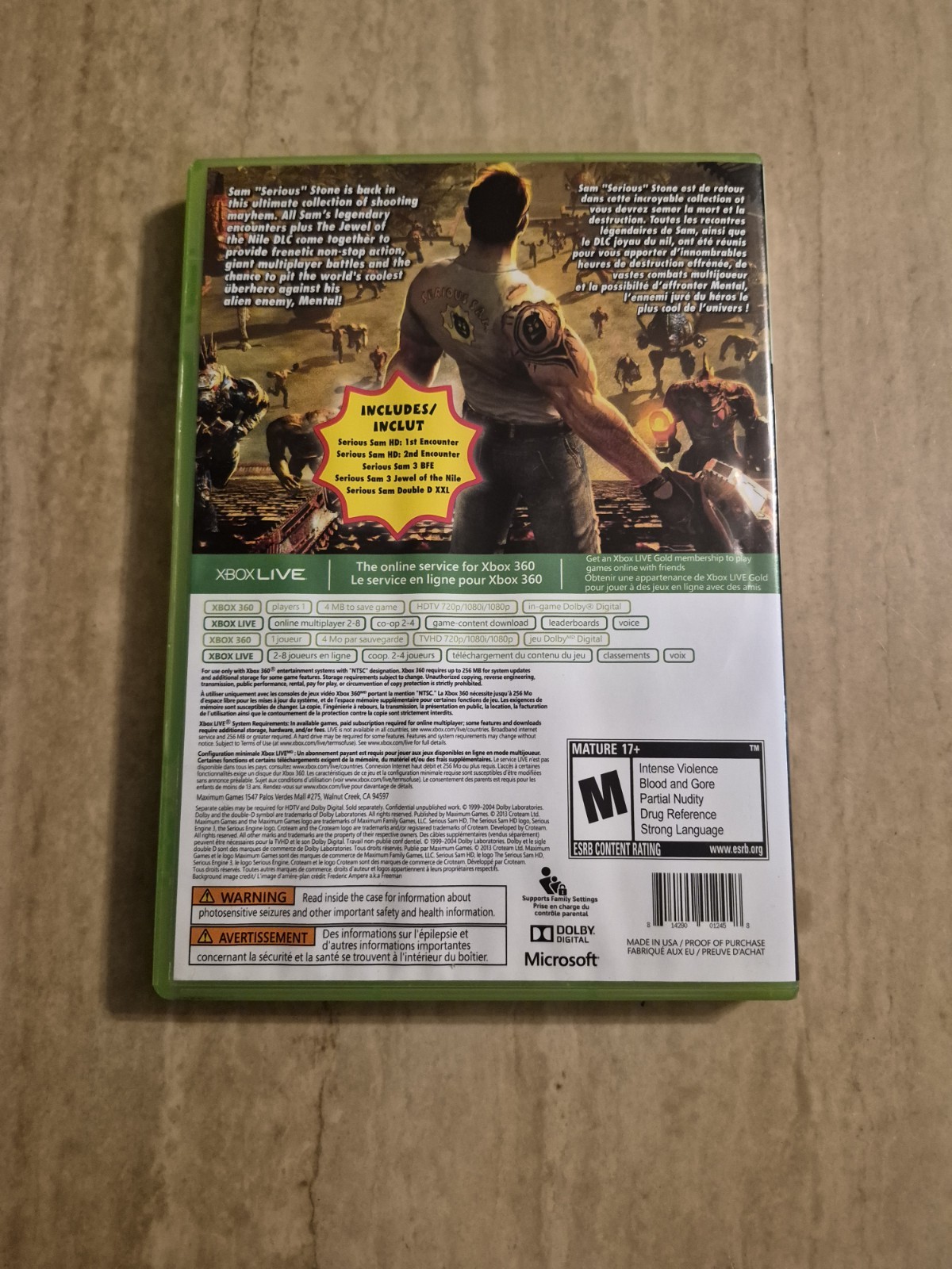 Serious Sam Collection Xbox 360