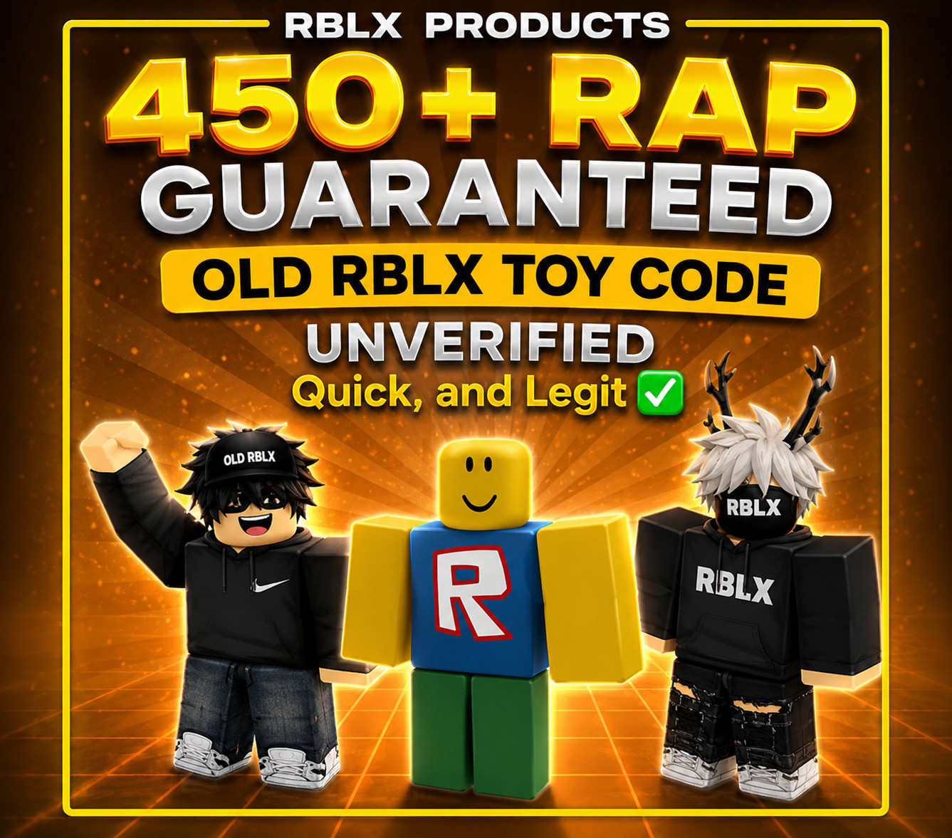 450+ RAP GUARANTEED | OLD RBLX TOY CODE | UNVERIFIED | Quick, and Legit ✅