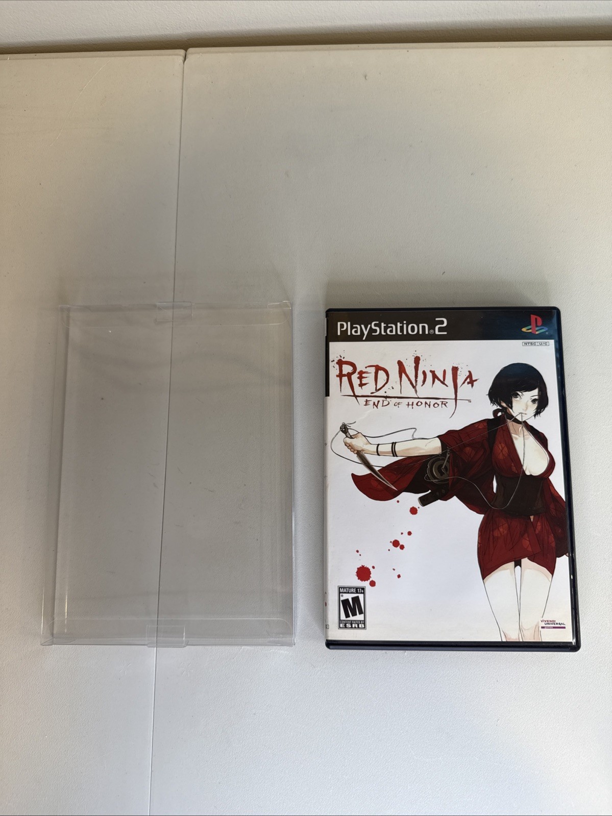 Red Ninja: End of Honor (Sony PlayStation 2, 2005) With Protector & Memory Card