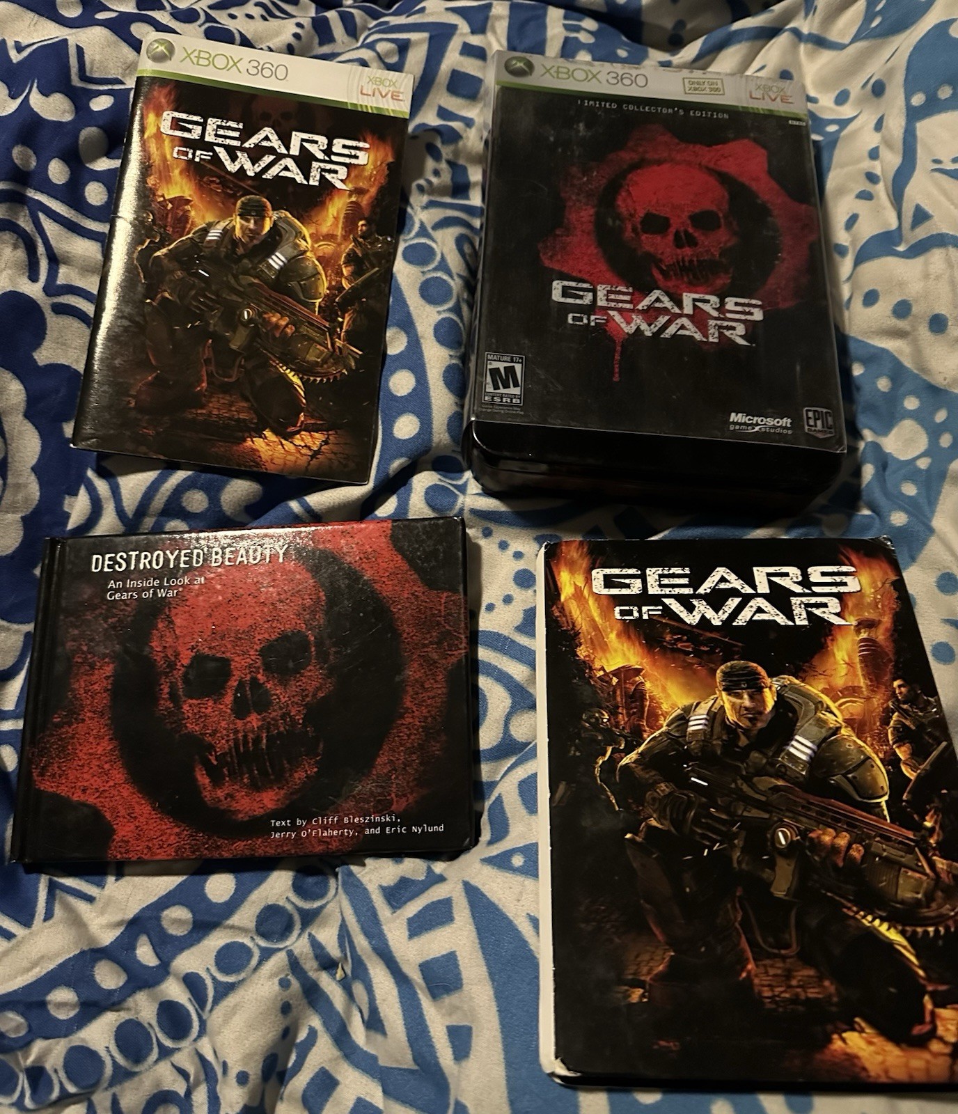 Gears of War Limited Collector’s Edition Steelbook Missing gold flyer. TESTED
