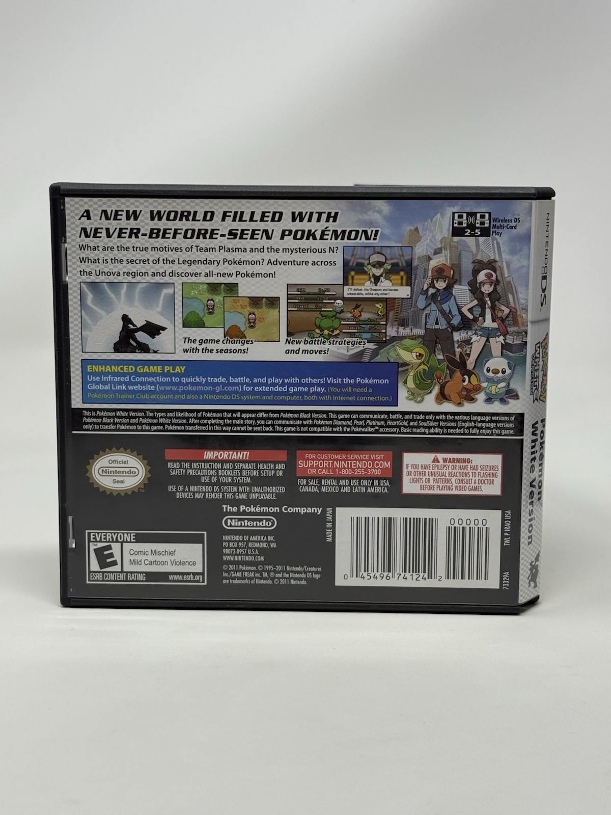 Pokemon White Version Nintendo DS Complete CIB with Insert Authentic Clean Pins