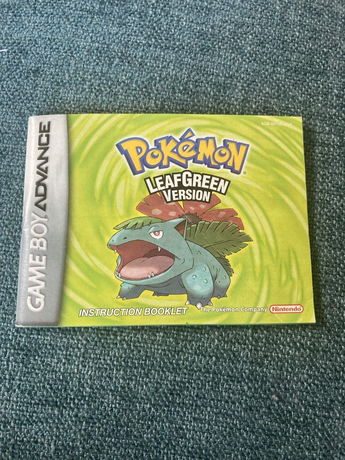 Pokemon Leaf Green Version Authentic, Instruction manual included