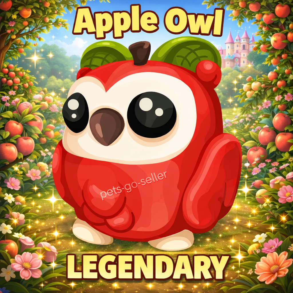 APPLE OWL (NEW) ADOPT A PET FROM ME – CHEAPEST ON EBAY