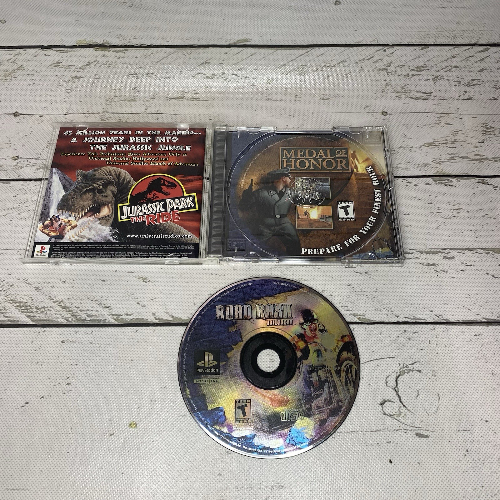 Road Rash: Jailbreak PlayStation (PS1, 2000) CIB w/ Reg Card Black Label Tested