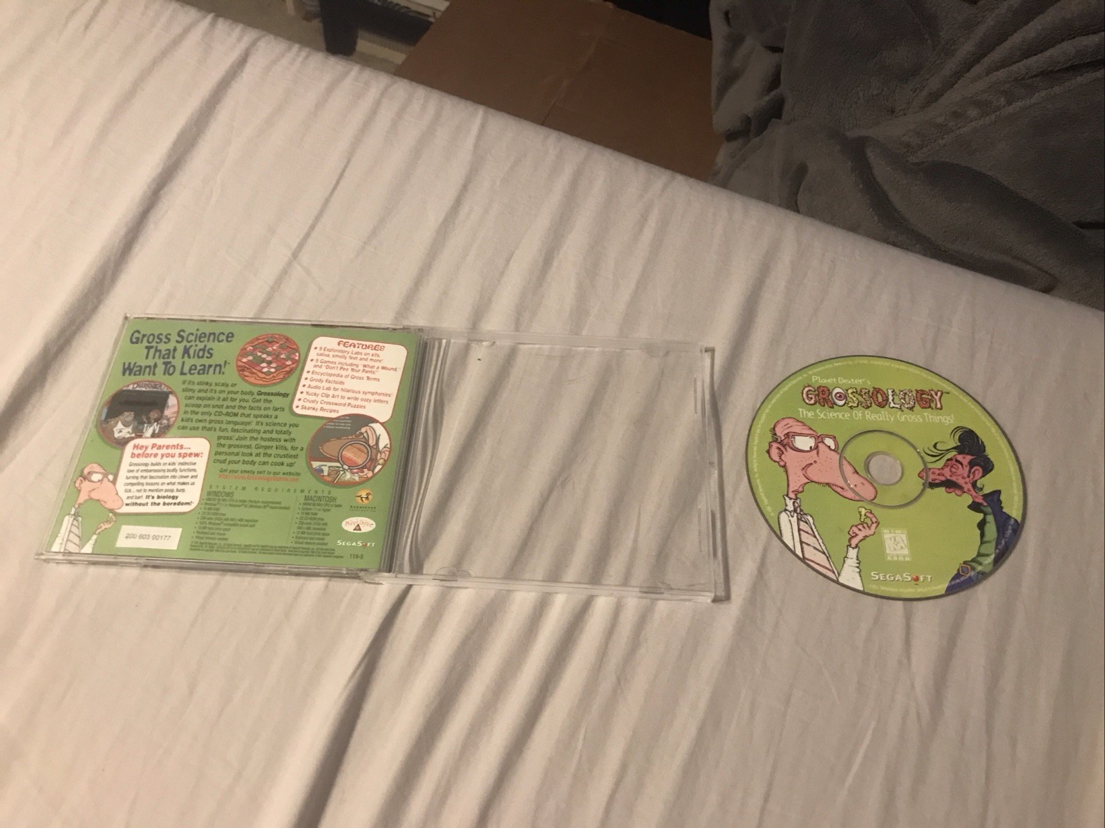 PLANET DEXTER’S GROSSOLOGY CD-ROM VIDEO GAME 1997 SEGASOFT WINDOWS MAC Vinesauce