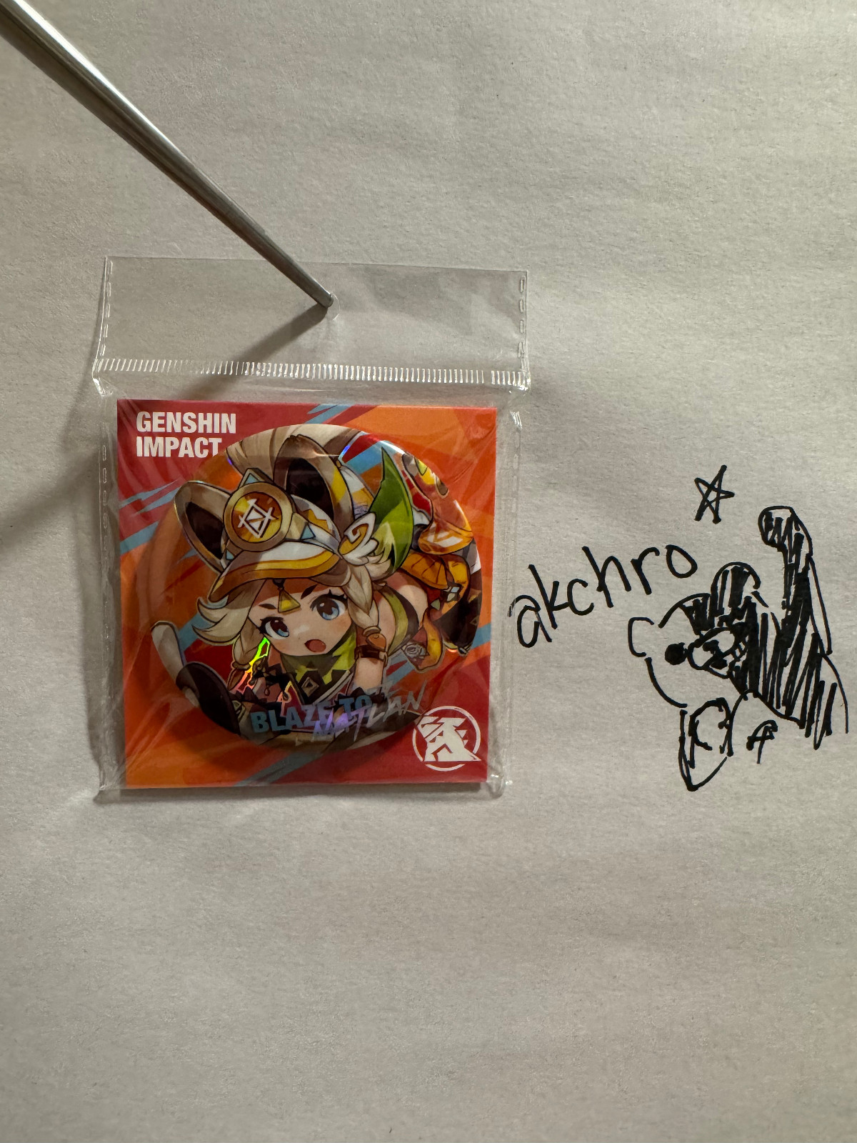 MiHoyo Genshin Impact Blaze to Natlan Series Tinplate Badge – Kachina