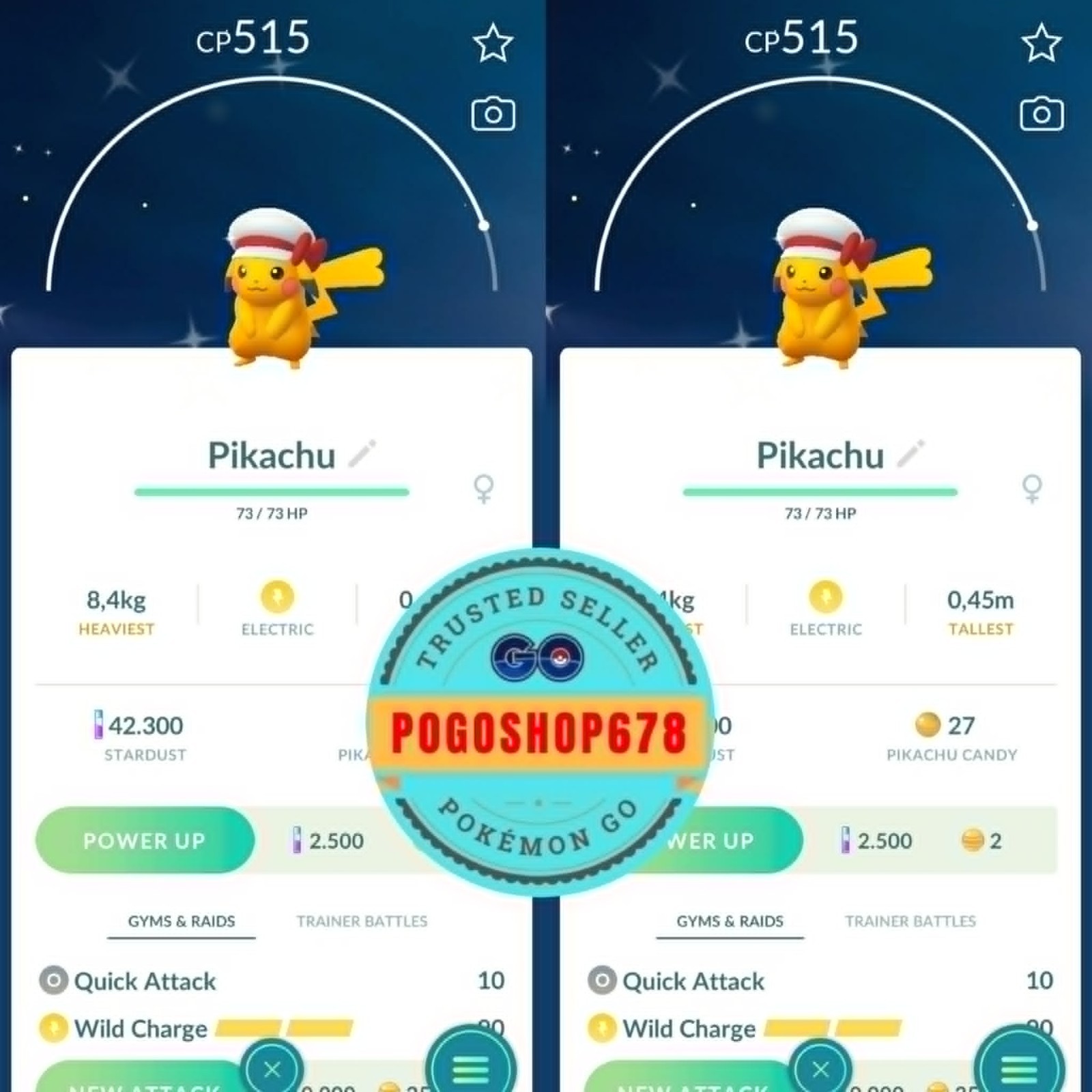 Pokémon PTC Go – Shiny Pikachu Lyra’s Hat Go Tour 2026 ✨