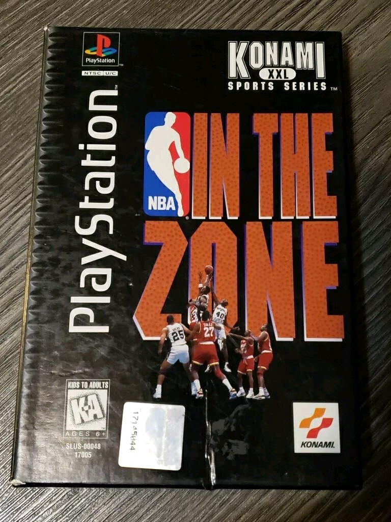 NBA In The Zone Konami XXL Sports Series Long Box PlayStation 1