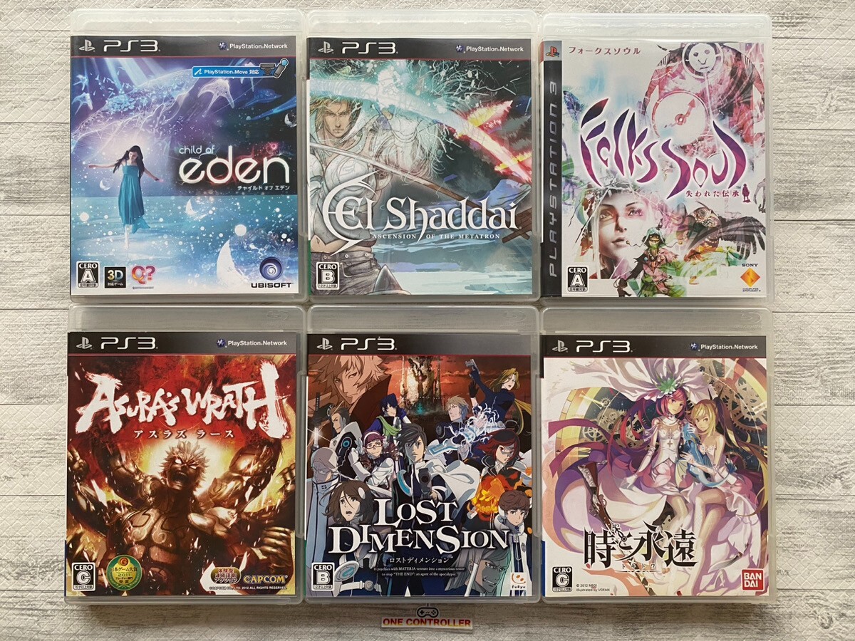 SONY PS3 Eden & FolksSoul & El Shaddai & Asura’s Wrath Lost Dimension Toki Towa
