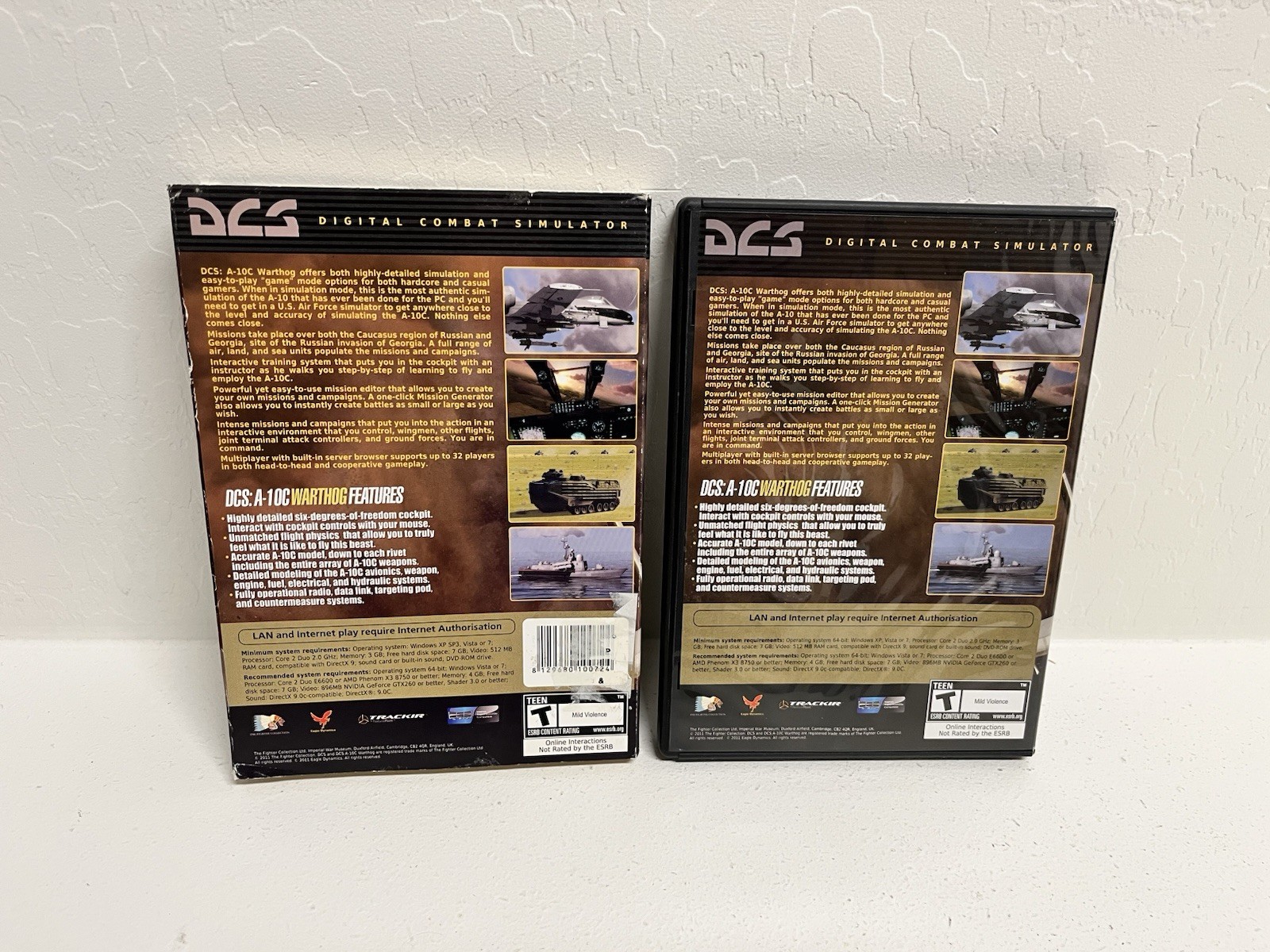 A-10C Warthog PC DVD Combat Simulator Game 2011 CIB w/ Manual, Key & Slipcover