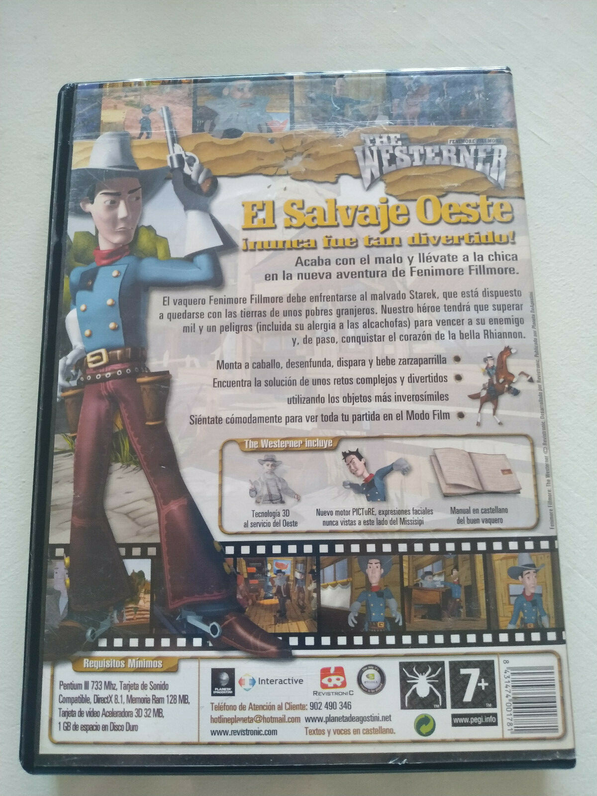 The Westerner Fenimore Fillmore – Game for PC CD-ROM Spain Edition