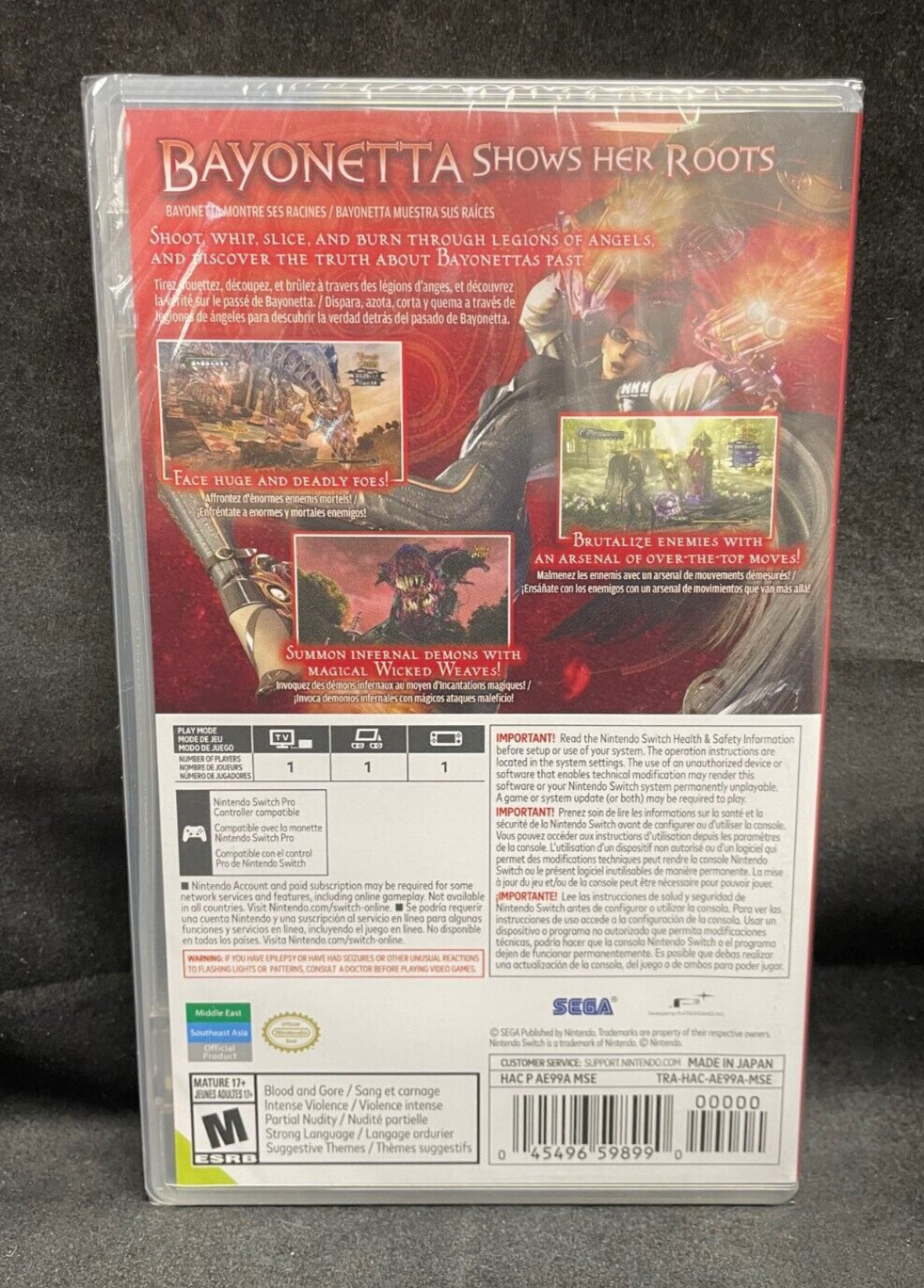 Bayonetta (Nintendo Switch) World Edition / BRAND NEW