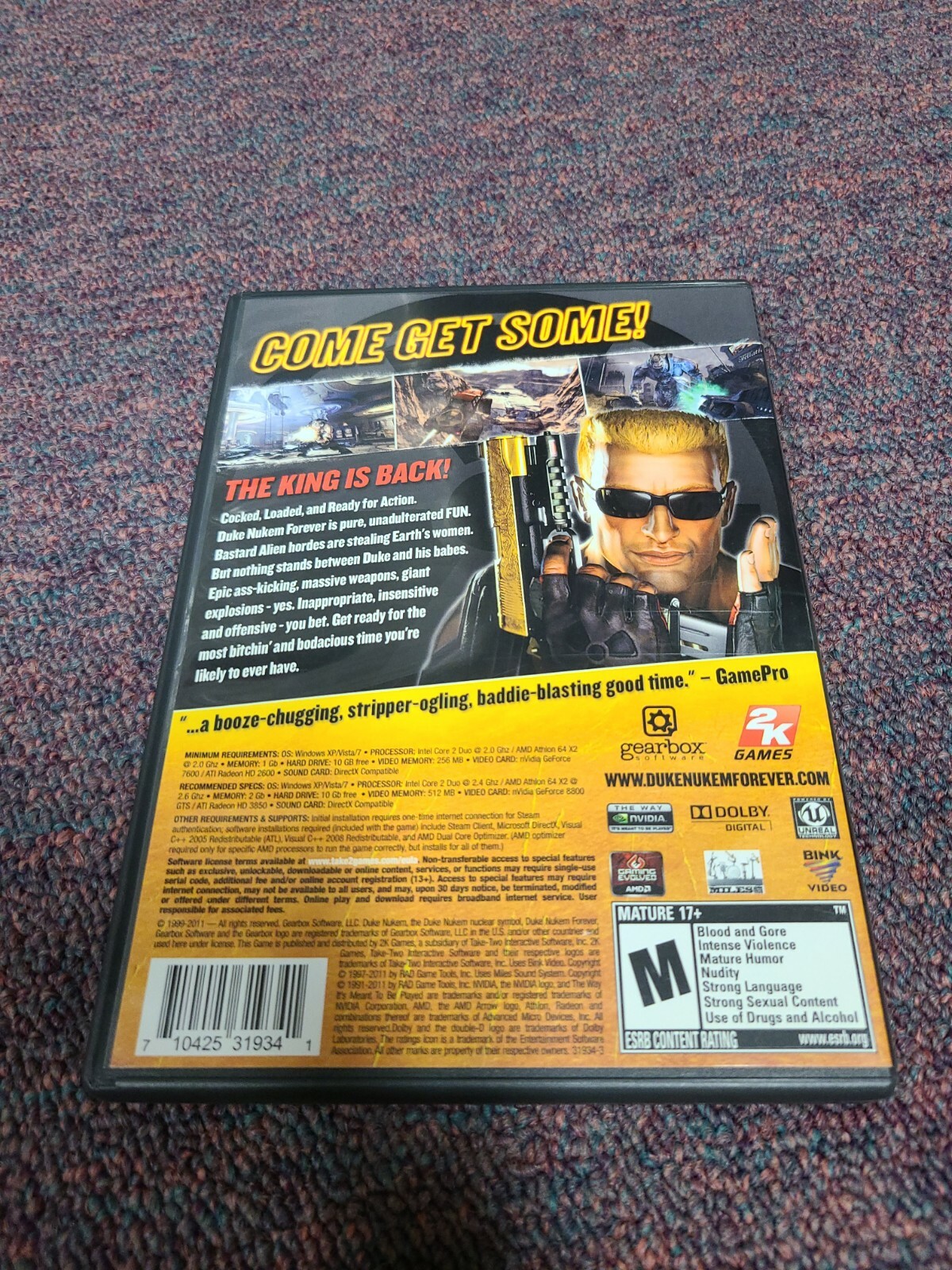 Duke Nukem Forever (PC Windows, 2011) PC