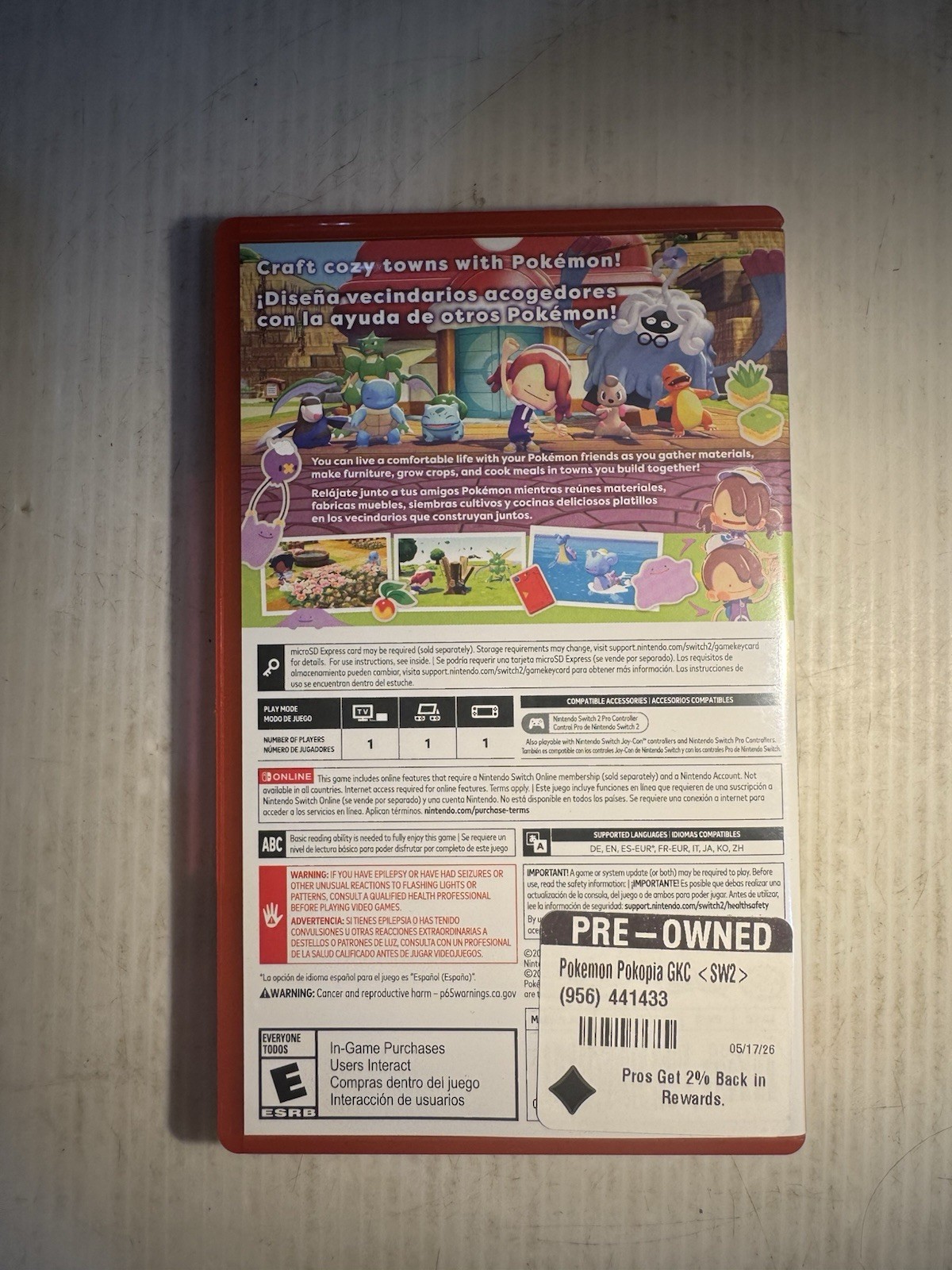 Pokemon Pokopia – Nintendo Switch 2