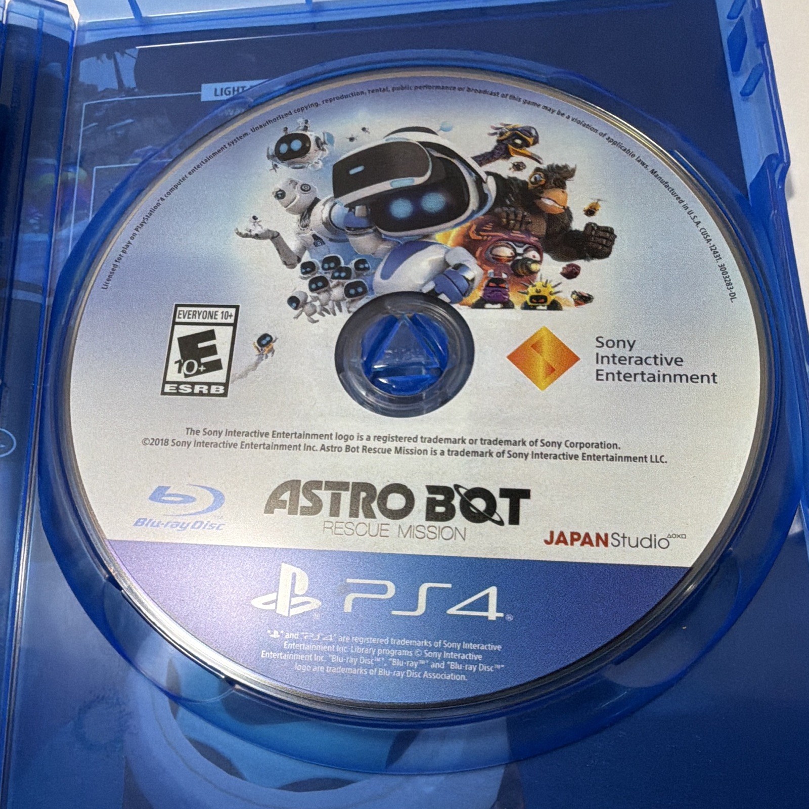 Astro Bot Rescue Mission PS4 PSVR E10+ NTSC-U/C NFR Tested And Working