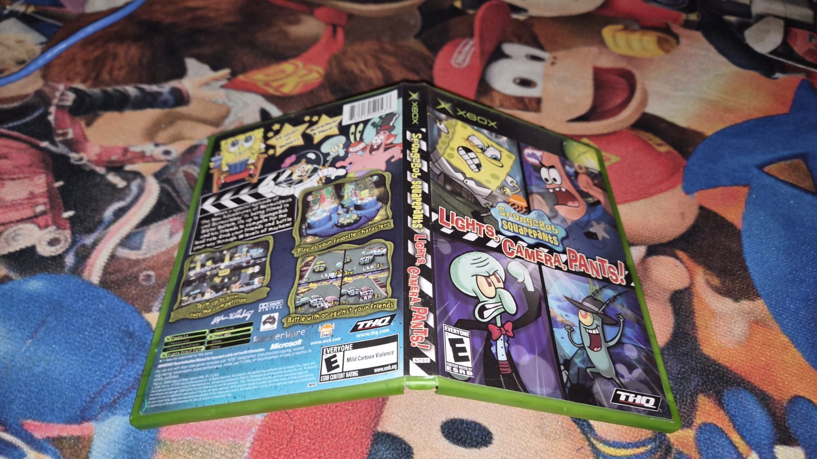 SpongeBob SquarePants: Lights, Camera, Pants (Microsoft Xbox, 2005) NO MANUAL