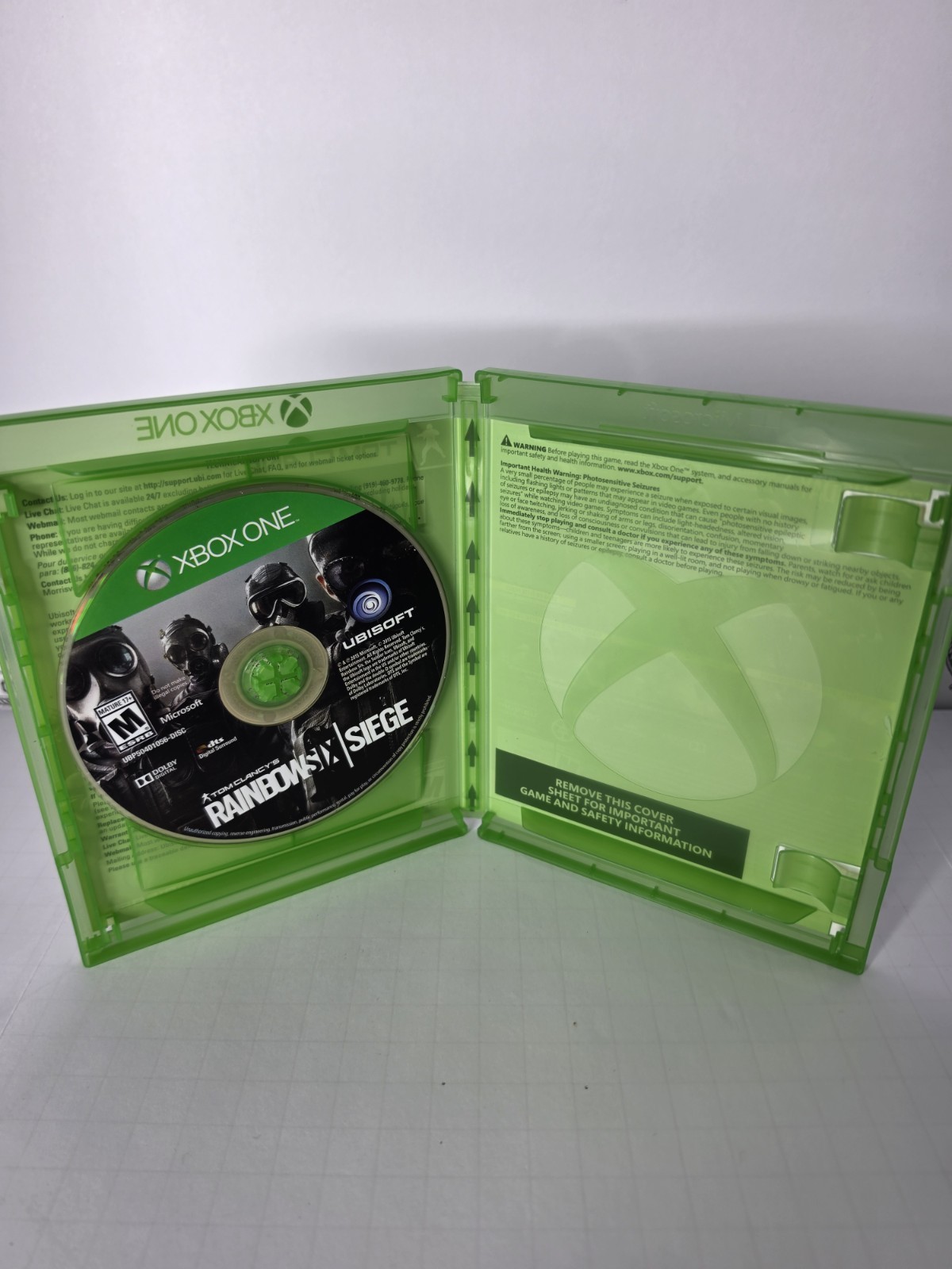 Tom Clancy’s Rainbow Six Siege Xbox One Physical Disc with Original Case Tested