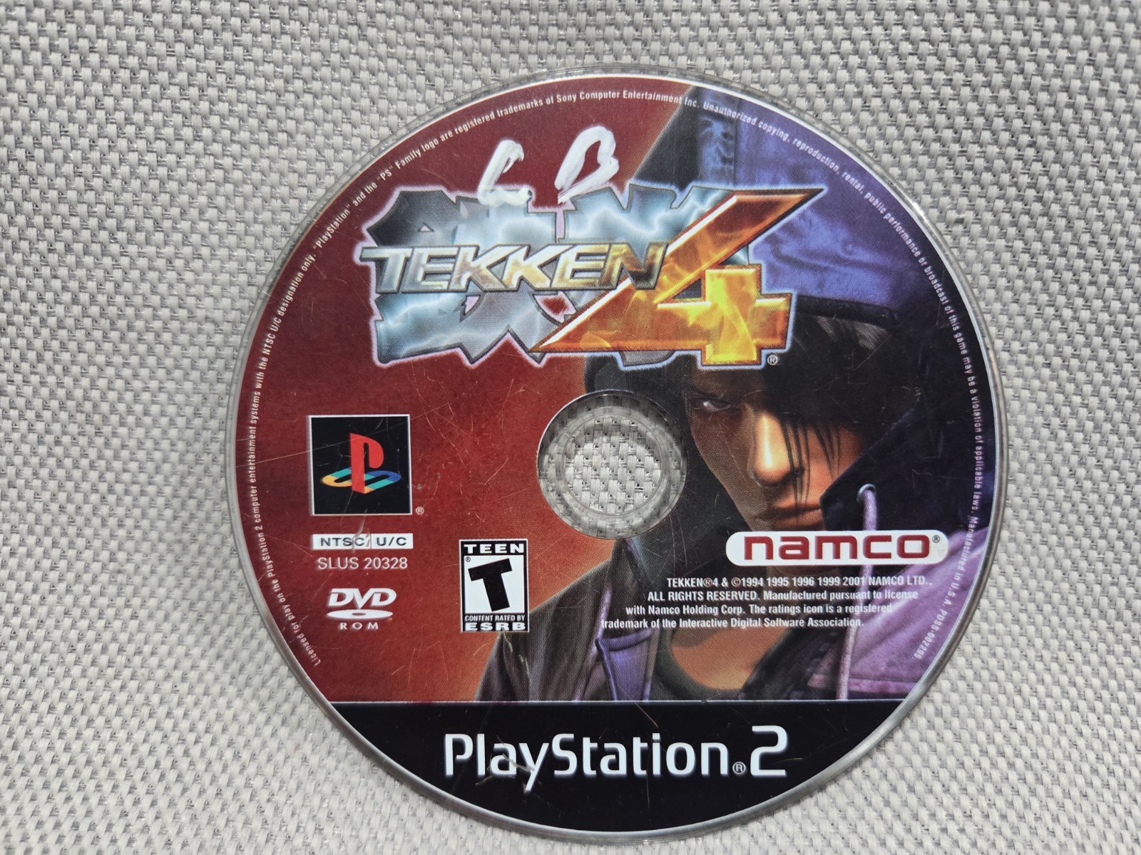 Tekken 4 (Sony PlayStation 2, 2002) PS2 Disc Only Tested And Working