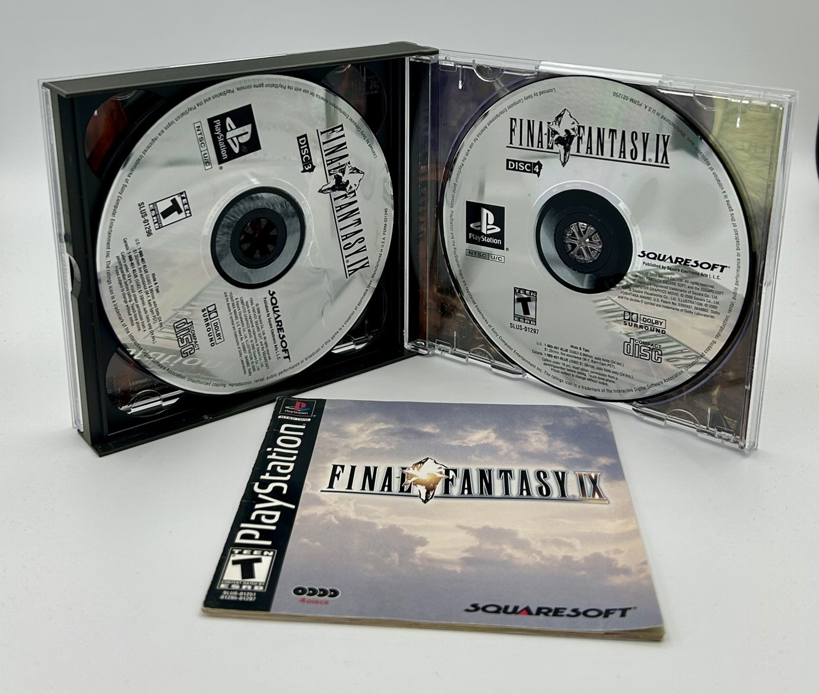 Final Fantasy 9 IX – PlayStation 1 PS1 – CIB – Black Label – TESTED/WORKING