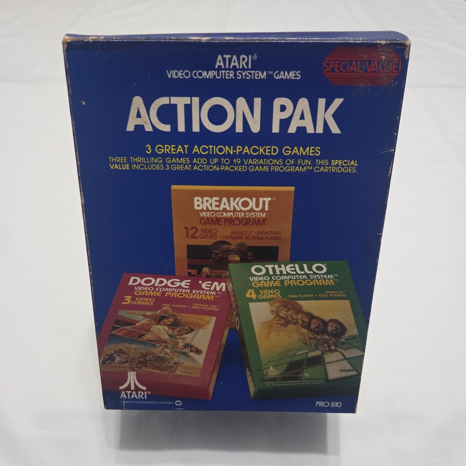 Action Pak PRO 810 (Atari 2600 VCS, 1978) Complete in Box CIB w/ Manuals
