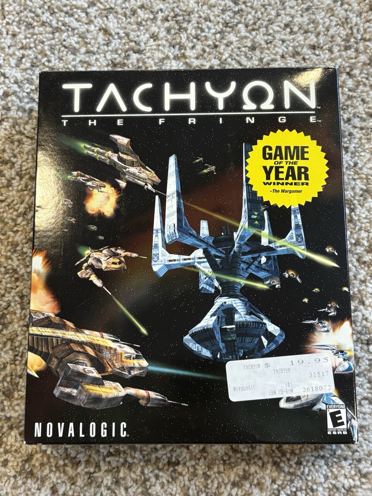 Tachyon: The Fringe PC Big Box Vintage 2000 Space Combat Bruce Campbell Complete