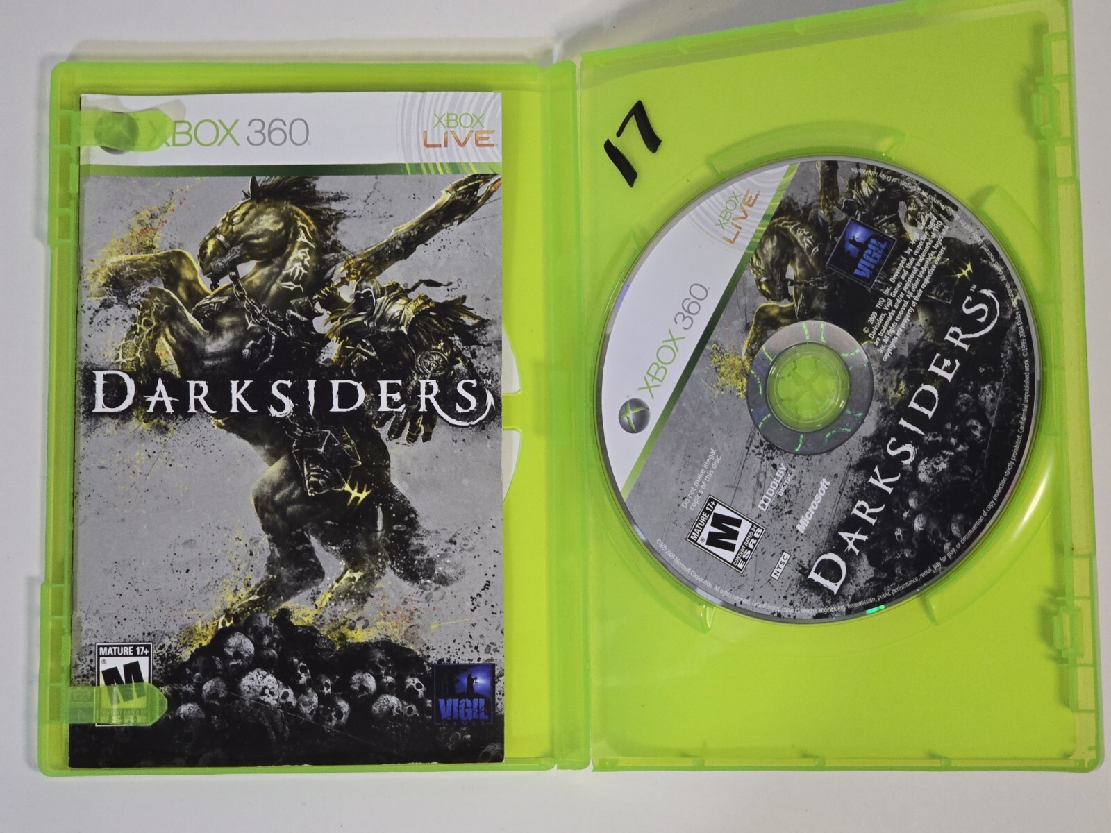 Darksiders (Microsoft Xbox 360, 2010) CIB Signed Copy Joel Mad Madureira
