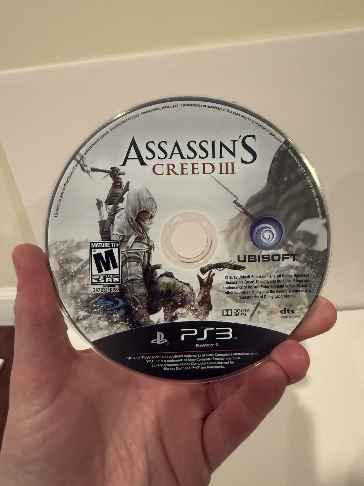 Assassin’s Creed III (Sony PlayStation 3, 2012) – Disc Only – Tested