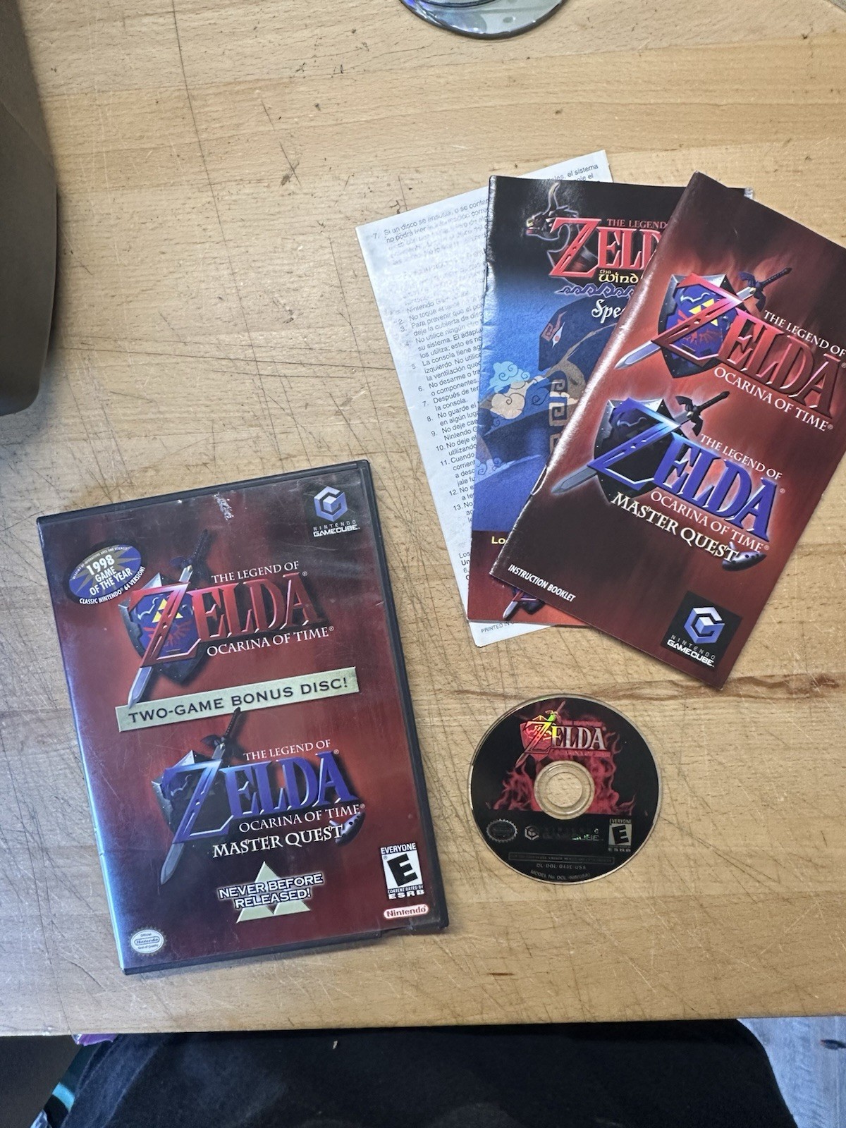 The Legend of Zelda Ocarina of Time Master Quest GameCube 2003 COMPLETE TESTED
