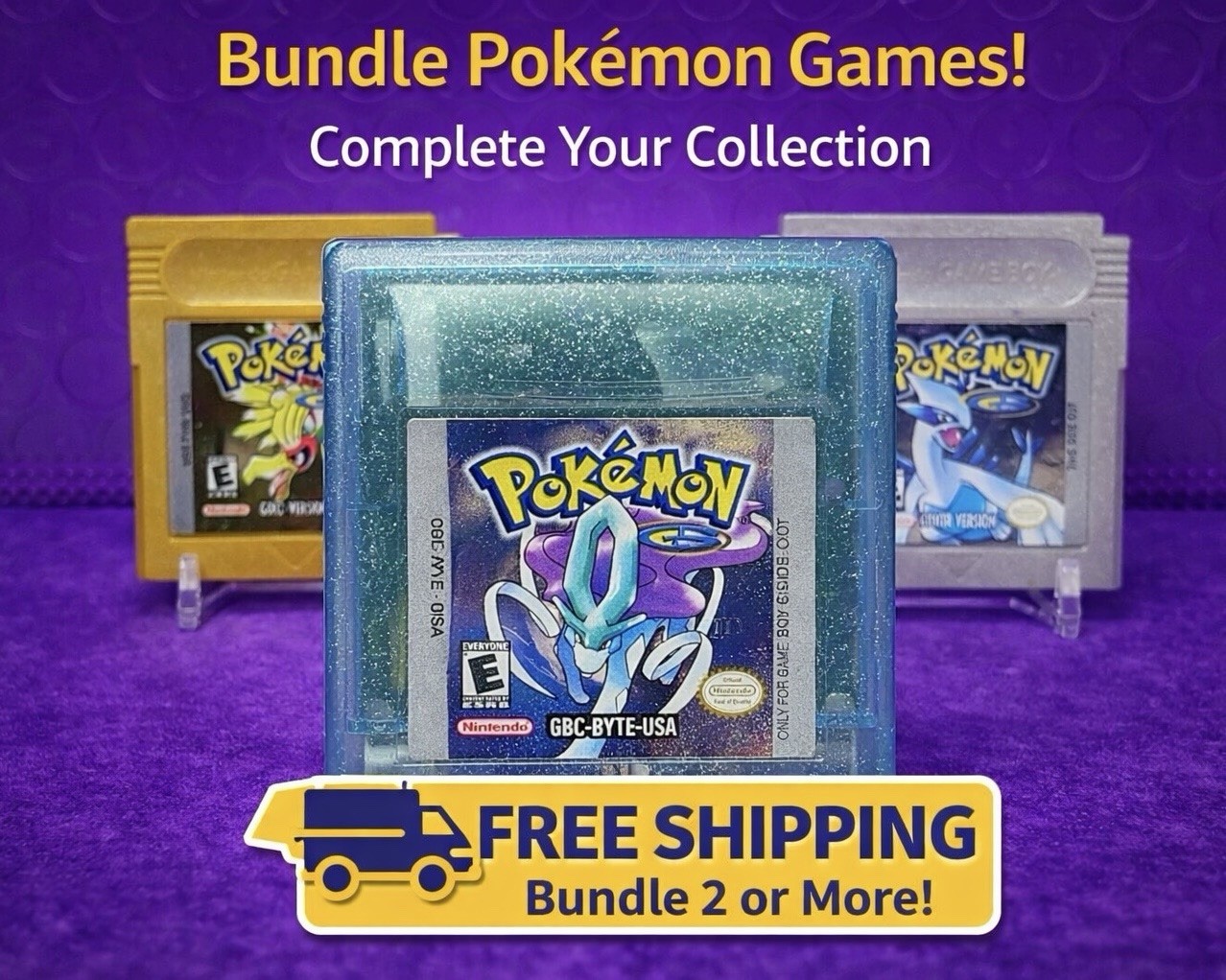 Pokemon Silver Gameboy Color [Authentic – New Save Battery] GBC Cartridge Only