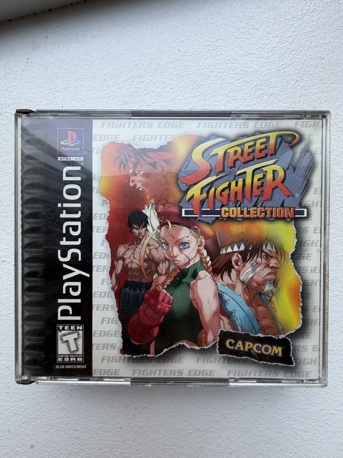Street Fighter -Fighters Edge Collection 2 Disc Set W/ Manual, Ps1