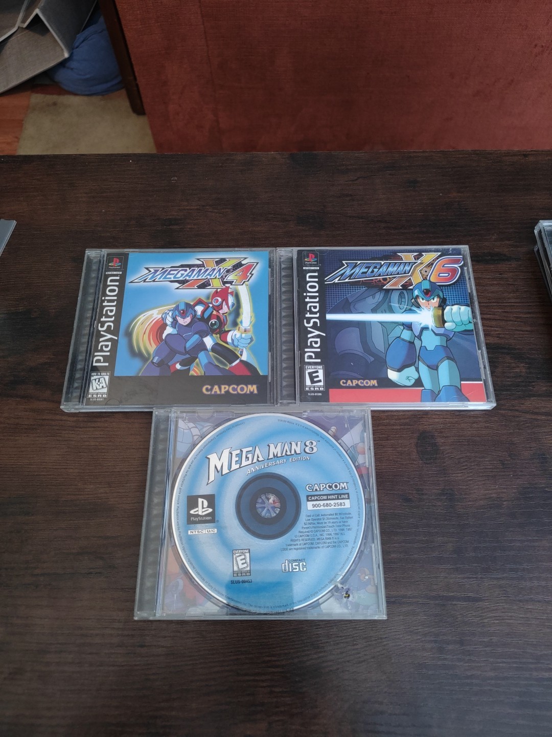 Megaman X4 X6 and 8 Mega Man PlayStation 1