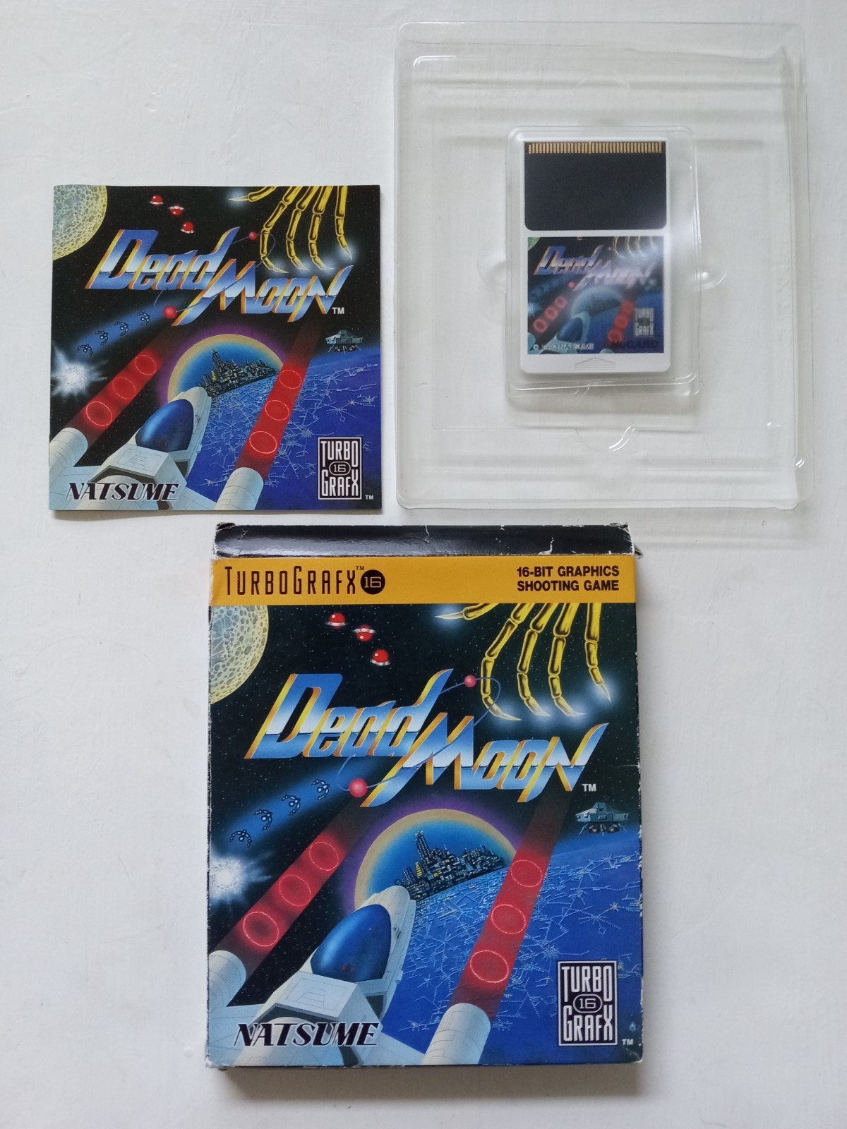Dead Moon for TurboGrafx-16, 1992 Natsume, Complete, in Original Cardboard Box