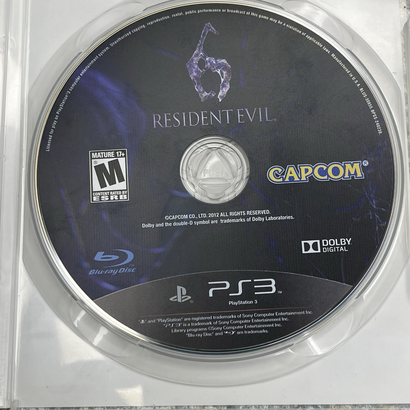 Resident Evil 6 PS3 PlayStation 3 Complete CIB Tested Working