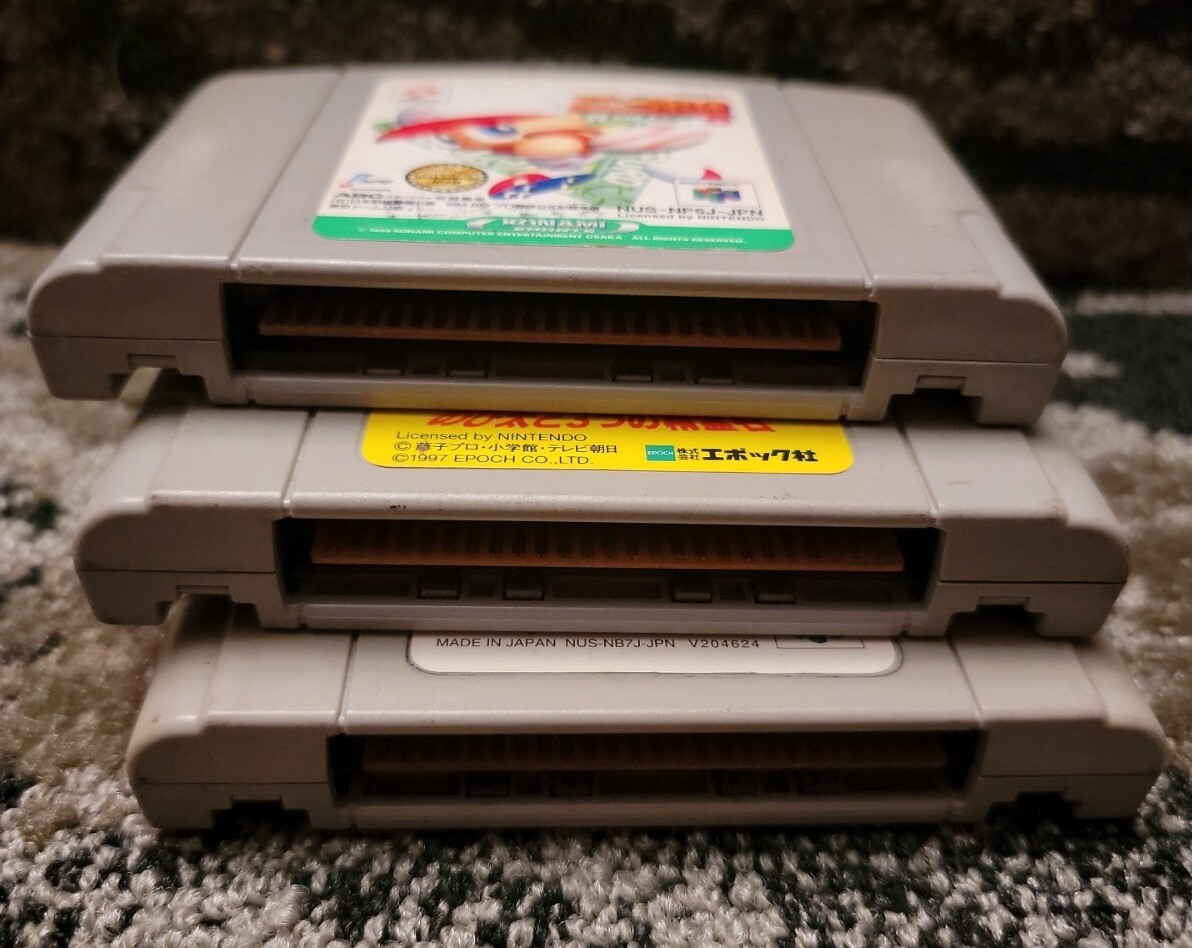 Nintendo 64 Banjo Kazooie 2,Jikkyou Powerful Pro Yakyuu,Doraemon :Japan Version
