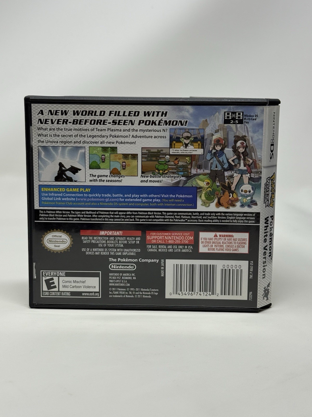 Pokemon White Version Nintendo DS Complete CIB with All Inserts Authentic Clean