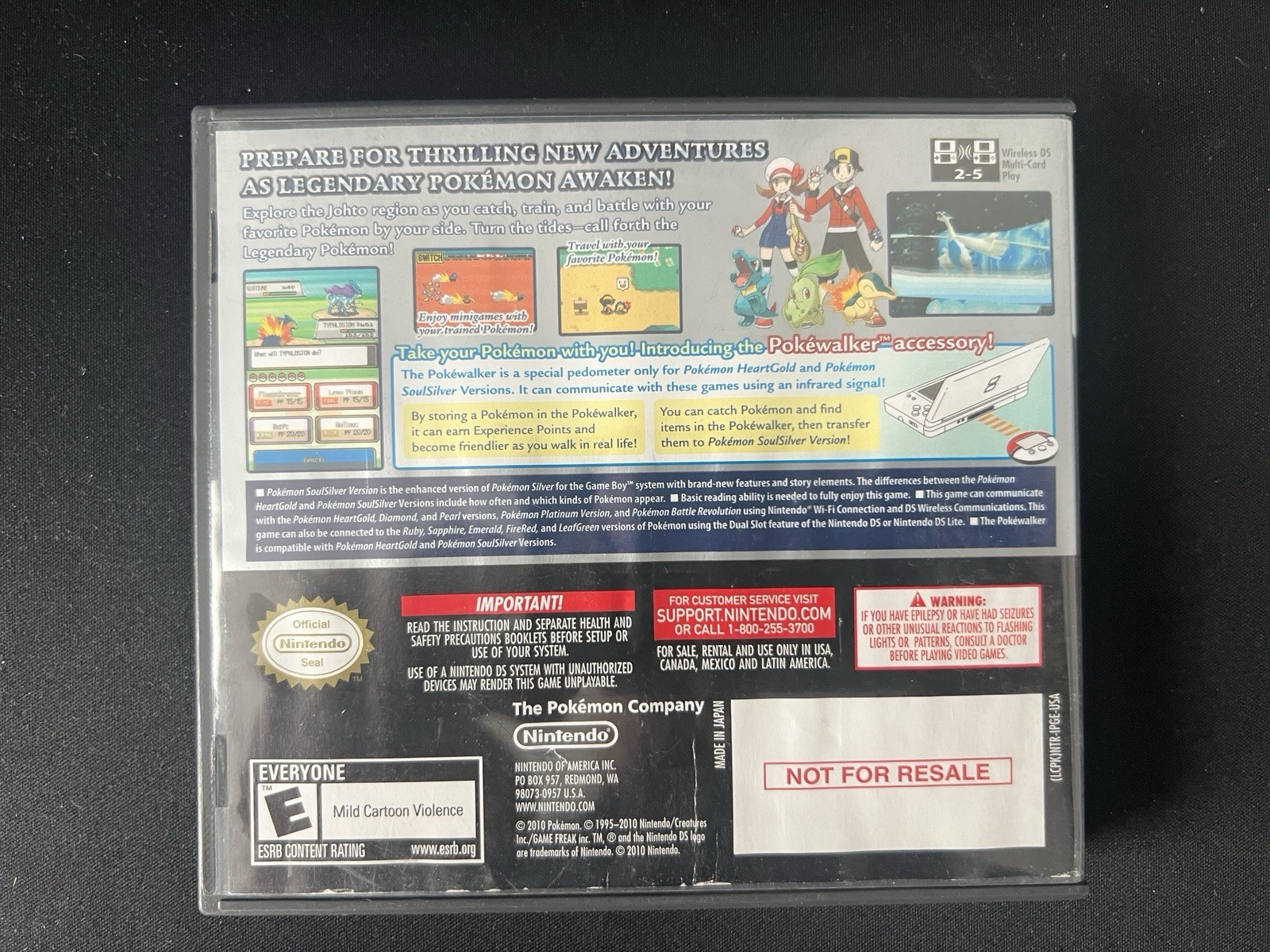 Pokemon: SoulSilver Version With Case – Authentic