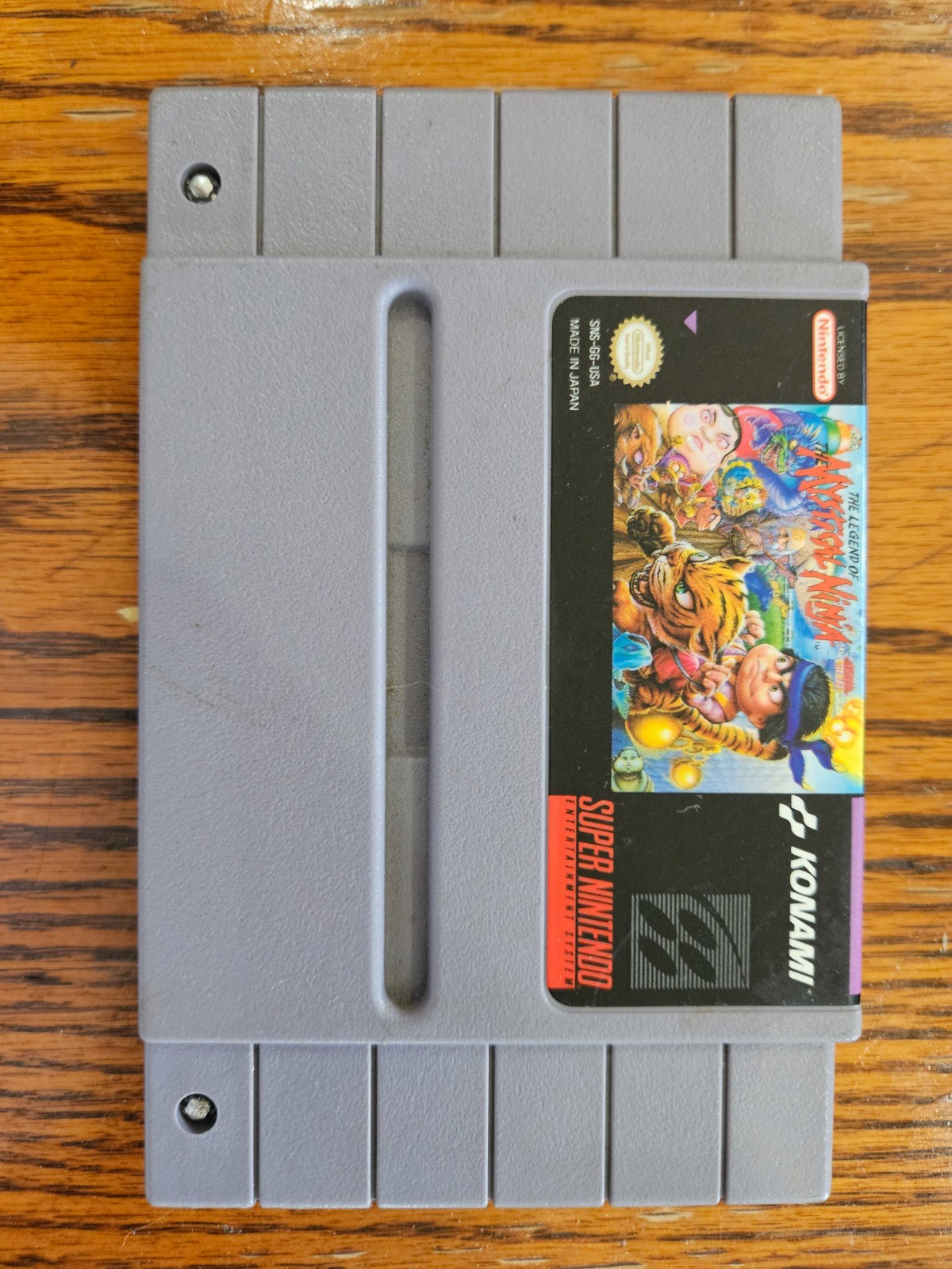 super nintendo Legend of Mystical Ninja good condition untested
