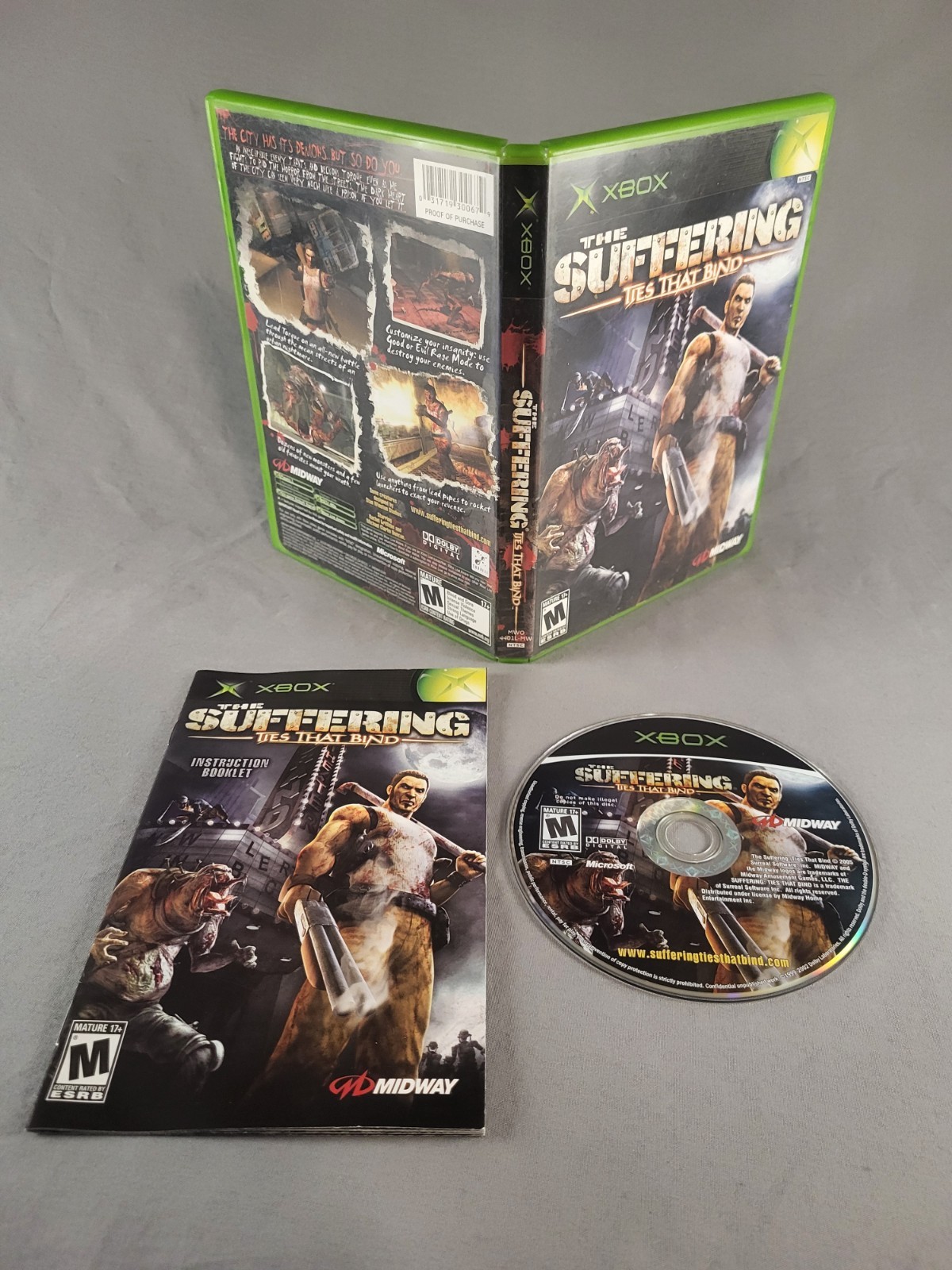 The Suffering: Ties That Bind, Xbox, Complete, Authentic!