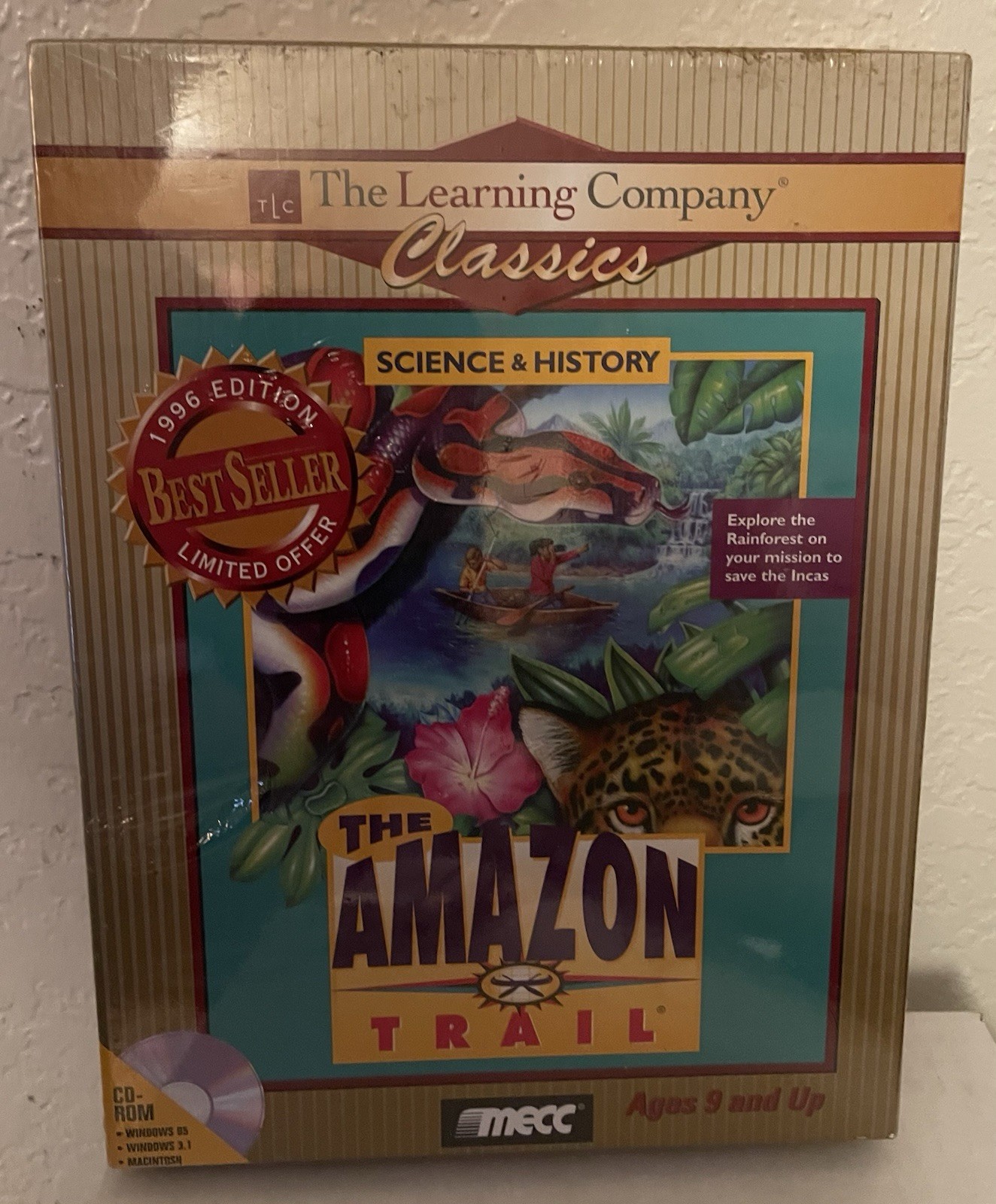 The Amazon Trail Learning Company MECC PC CD-Rom Game Science & History
